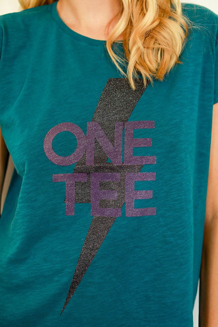 T-Shirt Ava Blue Glitter - Image 3