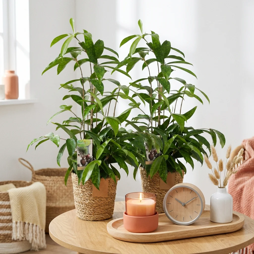 Plante D'Intérieur - Dracaena Surculosa – Lot De 2 – Pot 17 Cm – Hauteur 60-70 Cm