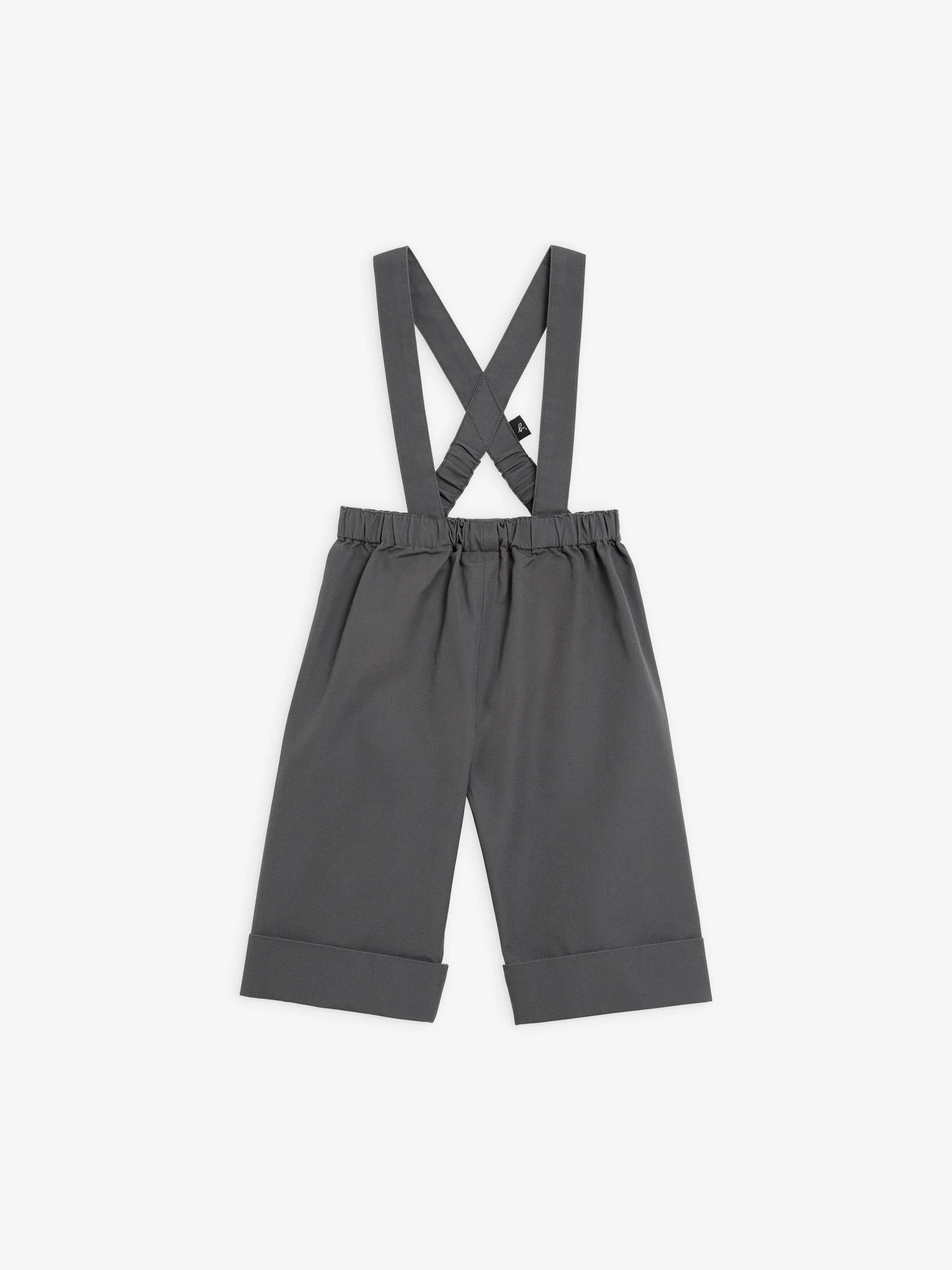 Pantalon Pékin En Coton Gris - Enfant