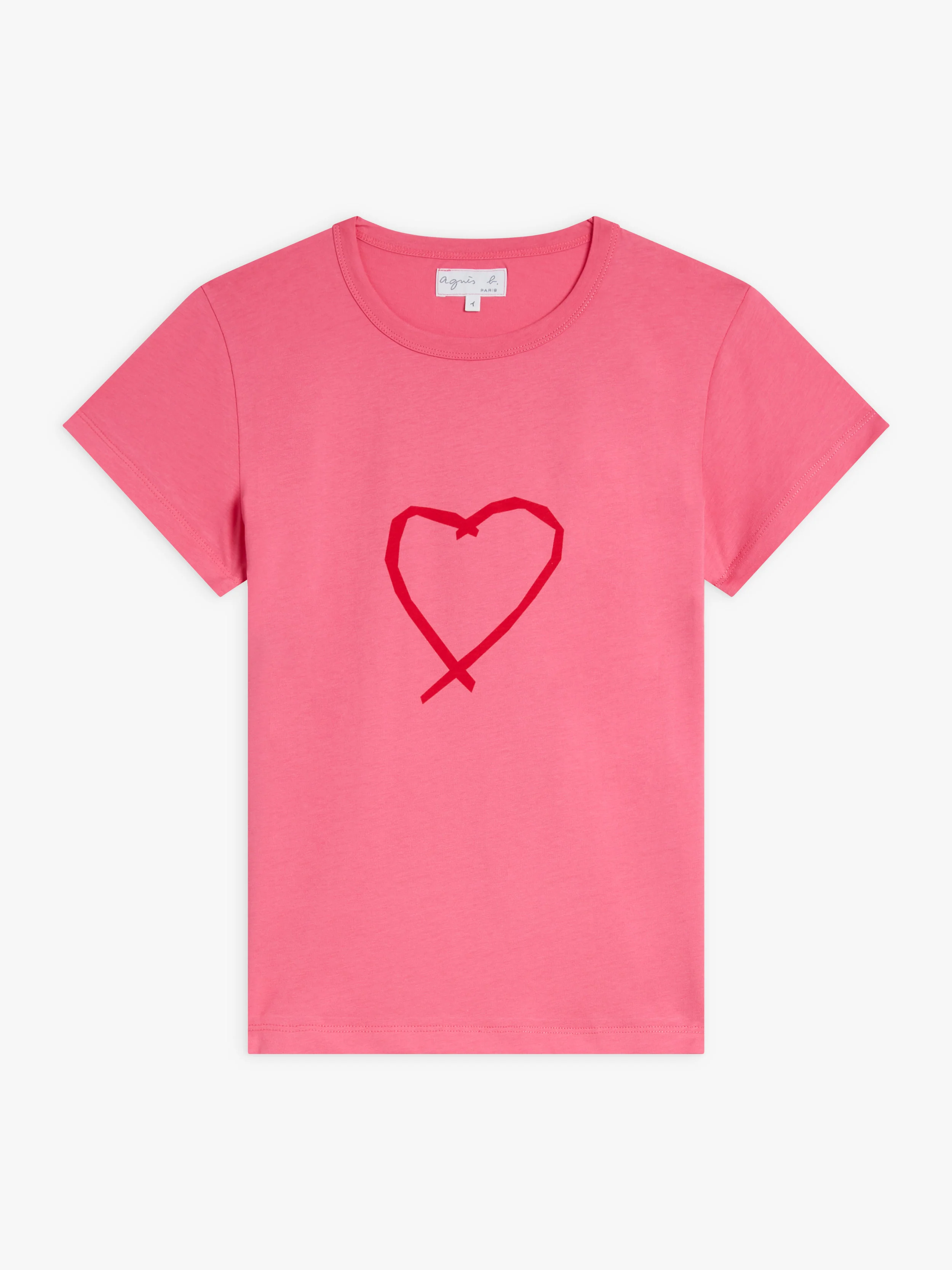 T-Shirt Brando Coeur Sarajevo Rose Vegas - Femme - Image 2