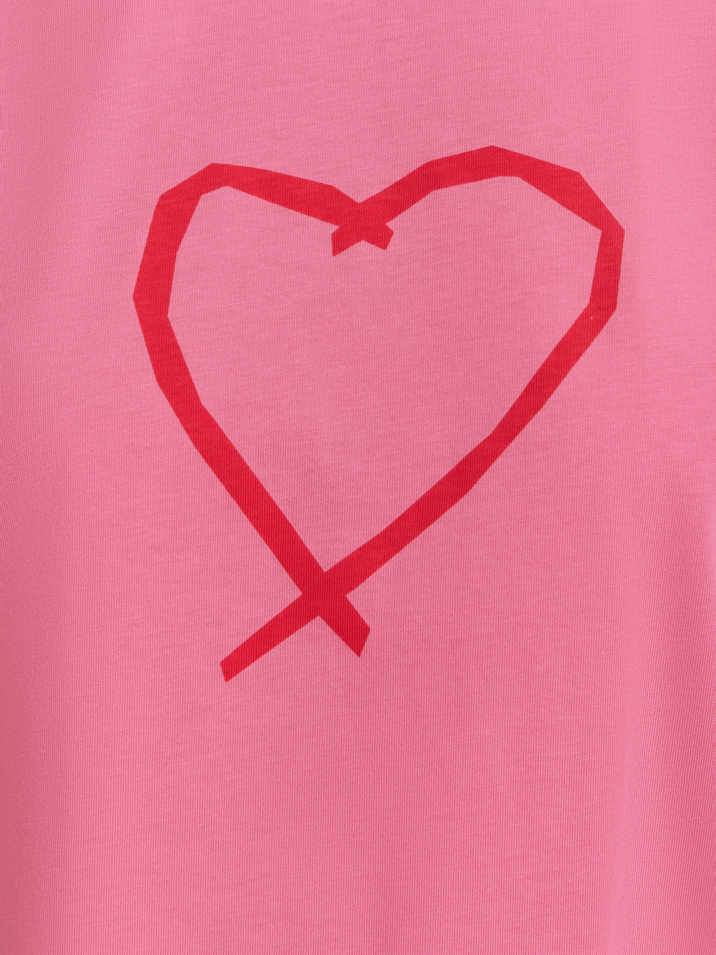 T-Shirt Brando Coeur Sarajevo Rose Vegas - Femme - Image 4
