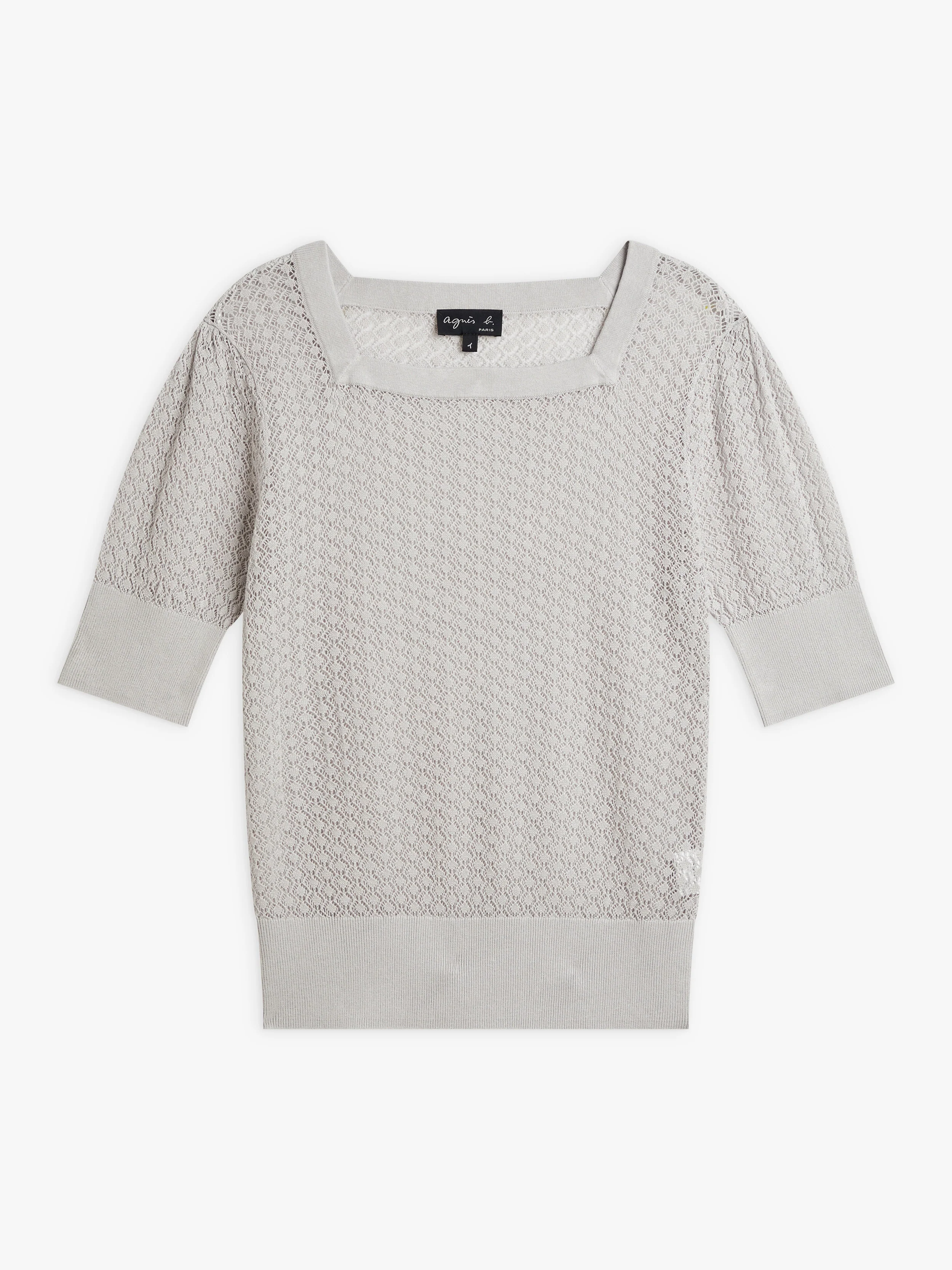Pull Dia En Soie Et Lin Gris - Femme - Image 2