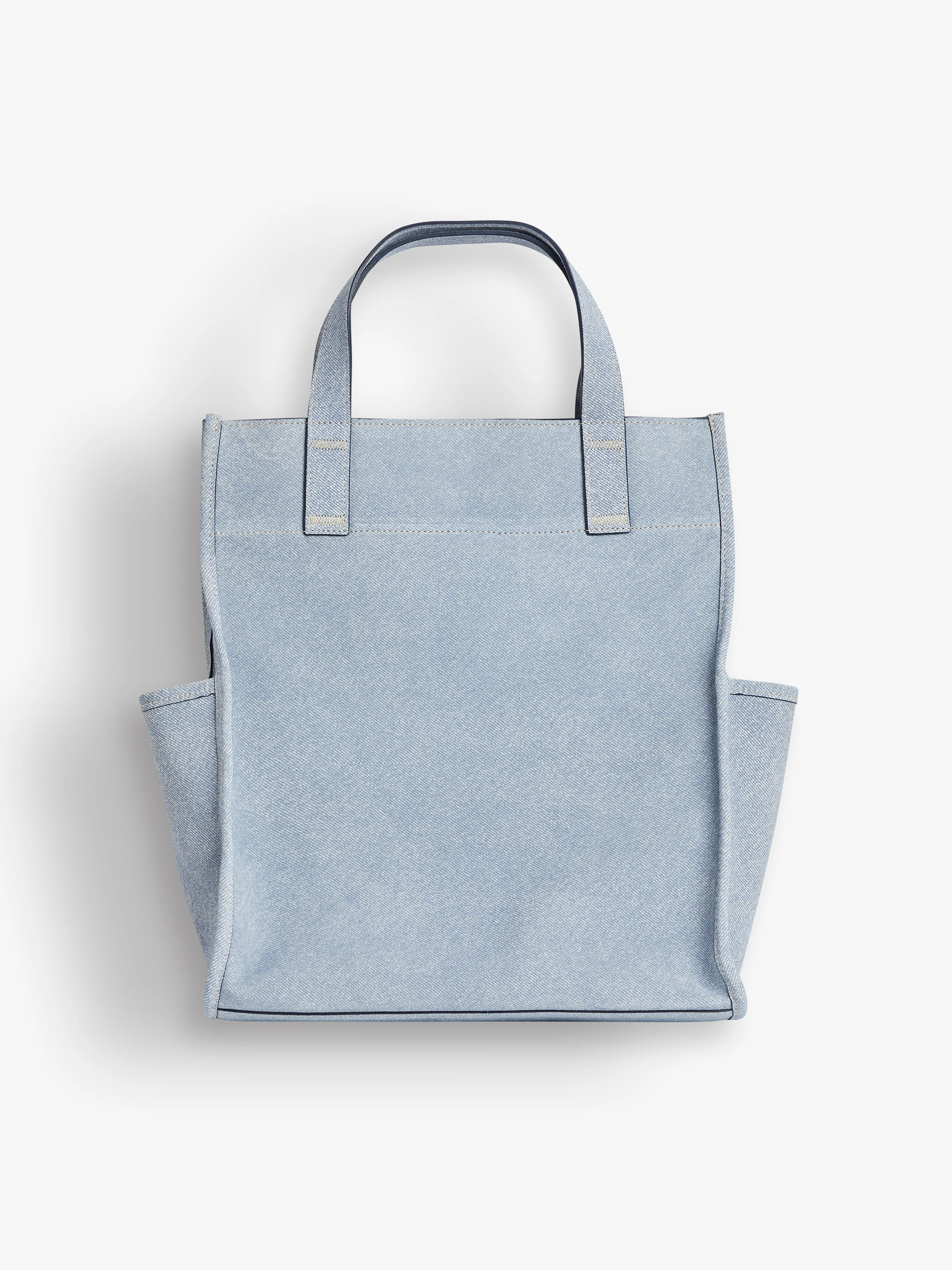 Tote Bag Hayden En Cuir De Veau Bleu Denim - Homme - Image 4