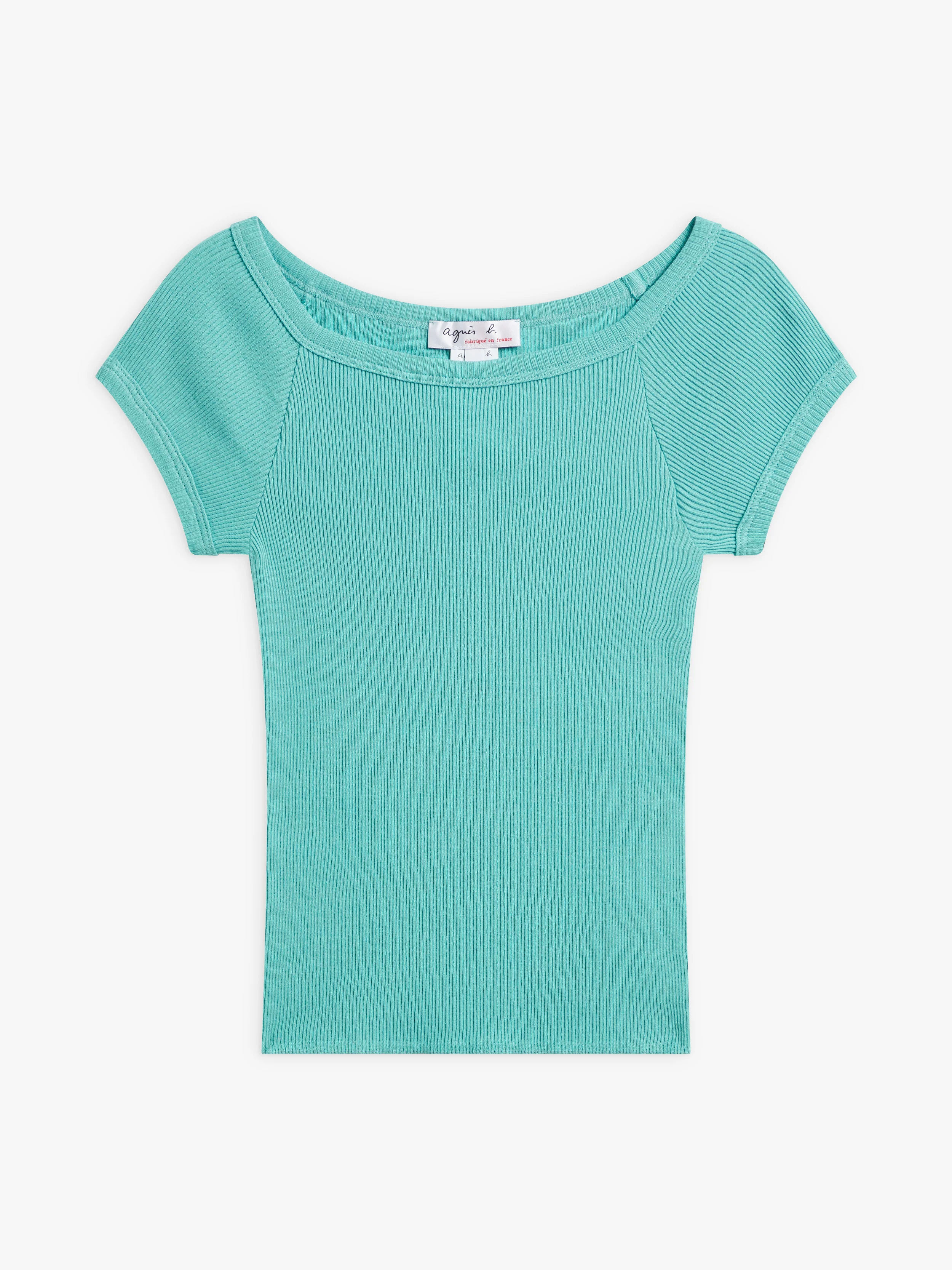 T-Shirt Ovation En Coton En Côte 2X2. Bleu Palombe - Femme - Image 2