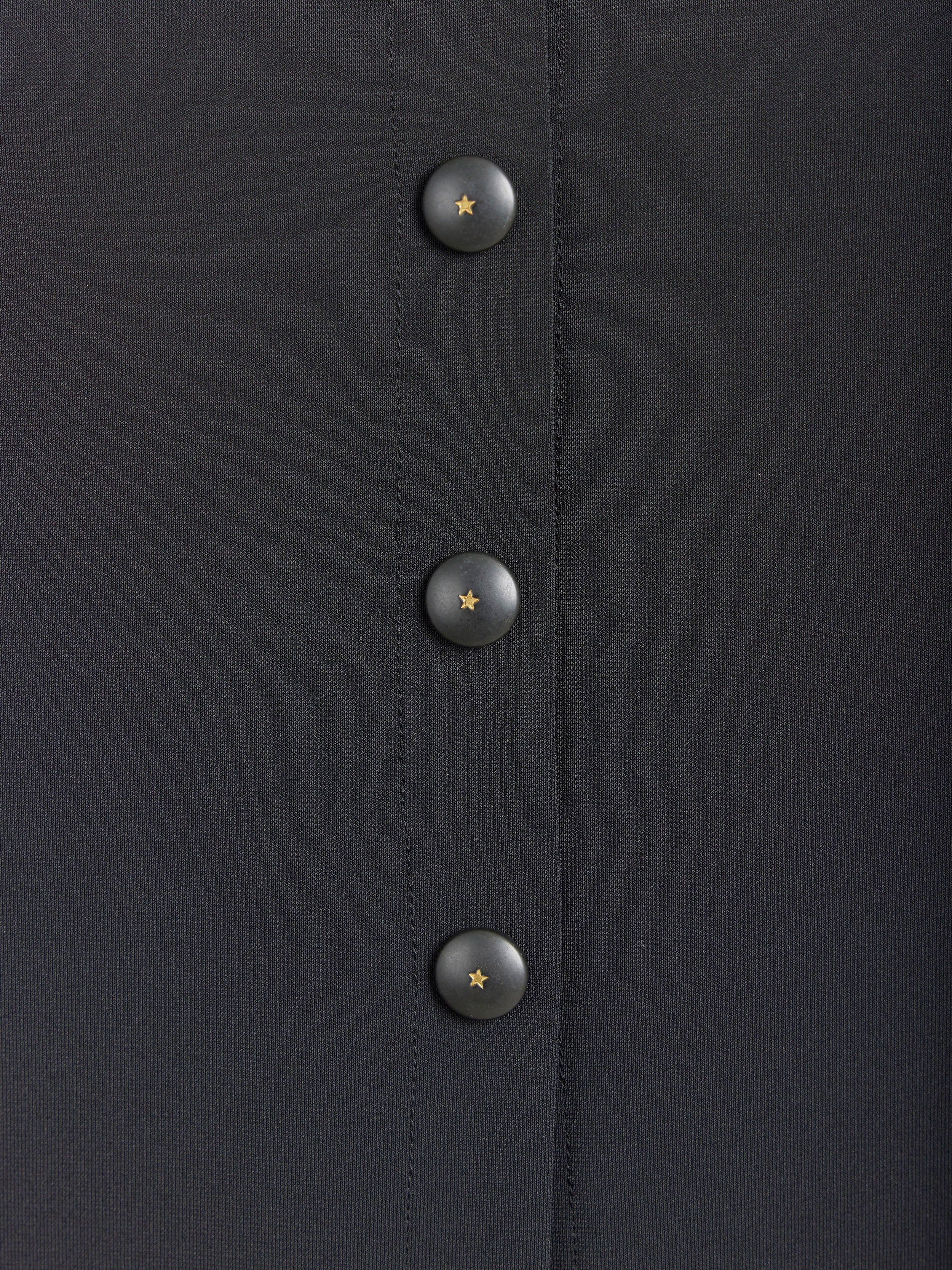 Cardigan Pression Long Noir - Femme - Image 5