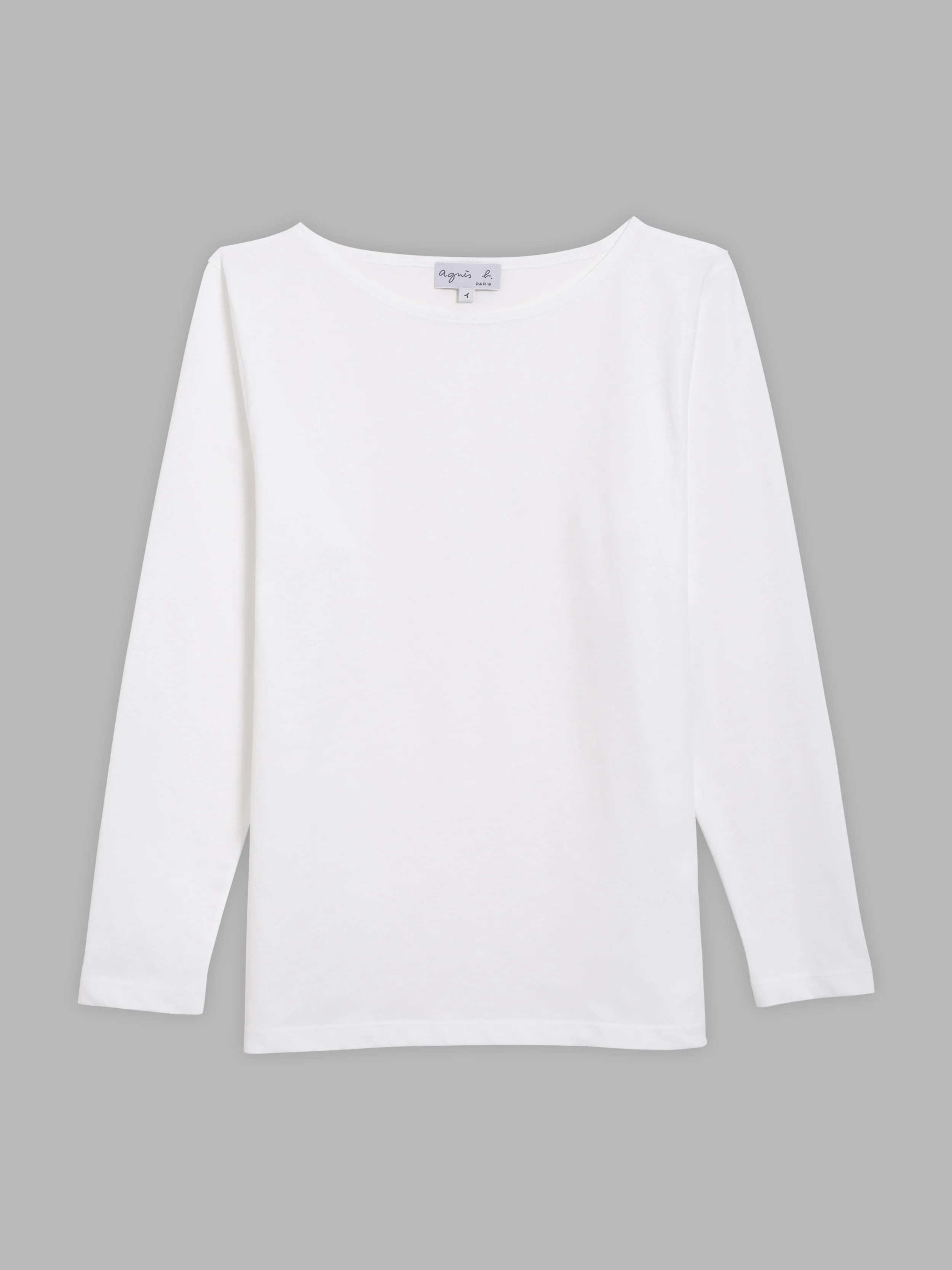 T-Shirt New Bow Manches Longues En Coton Blanc - Femme - Image 2