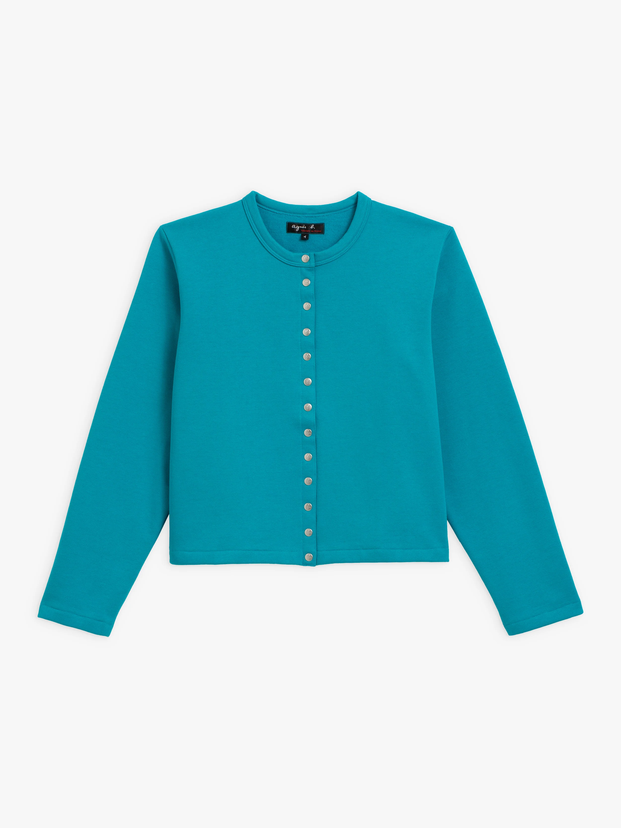 Cardigan Pression Bio Bleu - Femme - Image 2