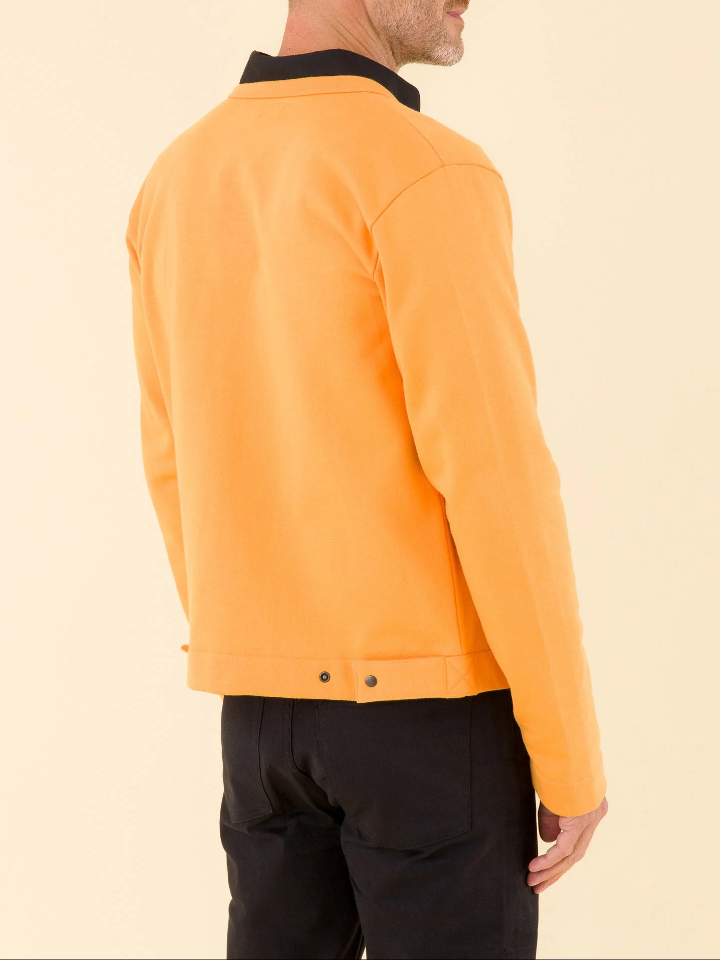 Cardigan Pression Bio Orange - Homme - Image 3