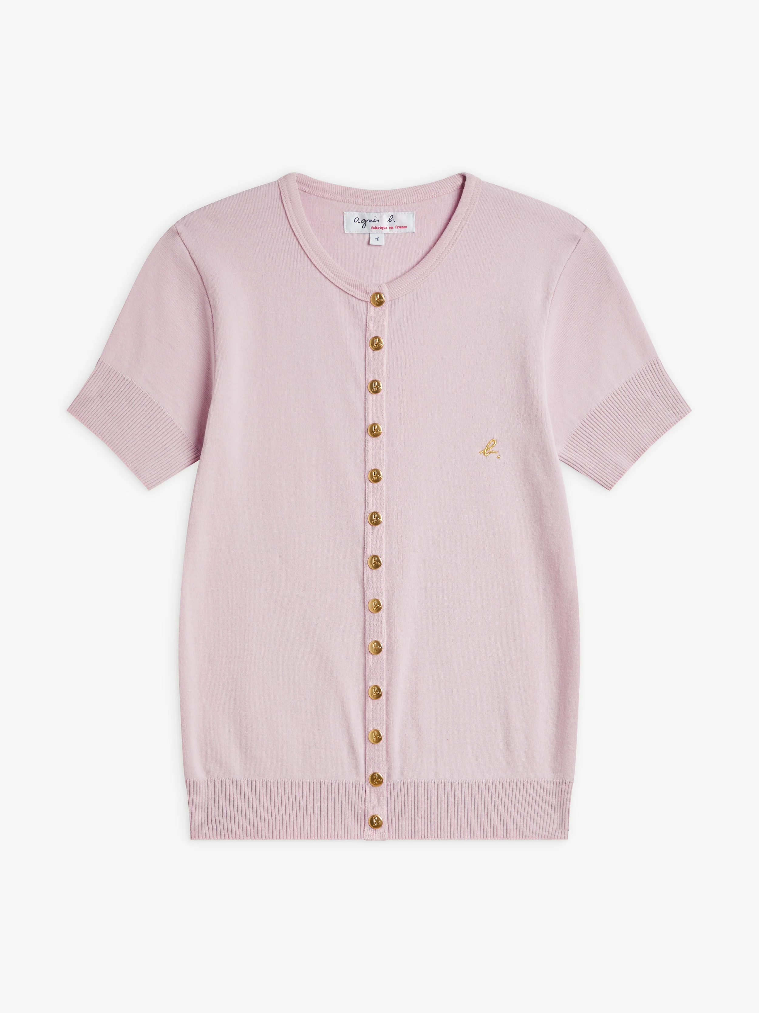 Cardigan Rose Pression Swing En Maille De Coton - Femme - Image 2