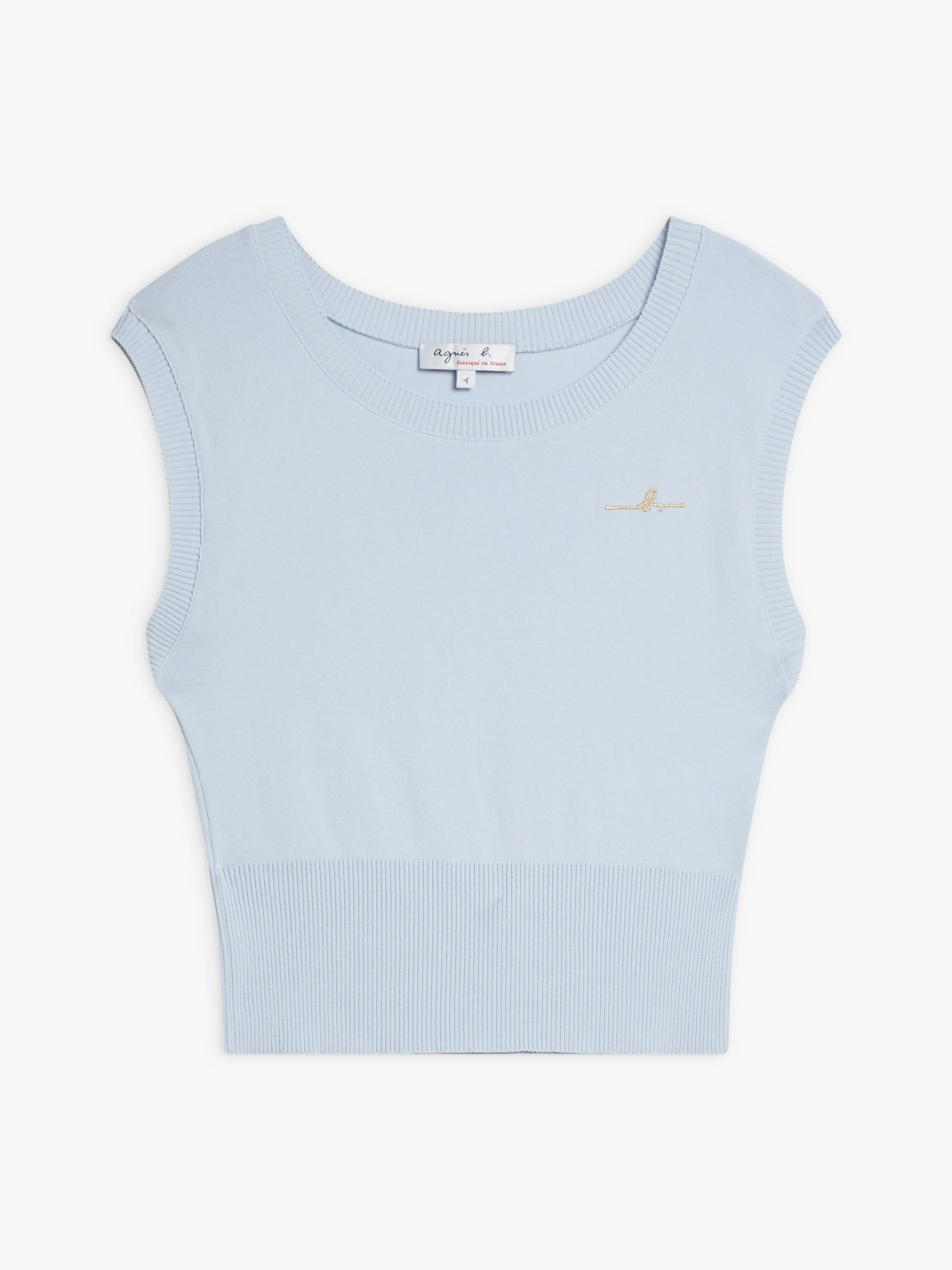 T-Shirt Ovaline En Coton Bleu - Femme - Image 2