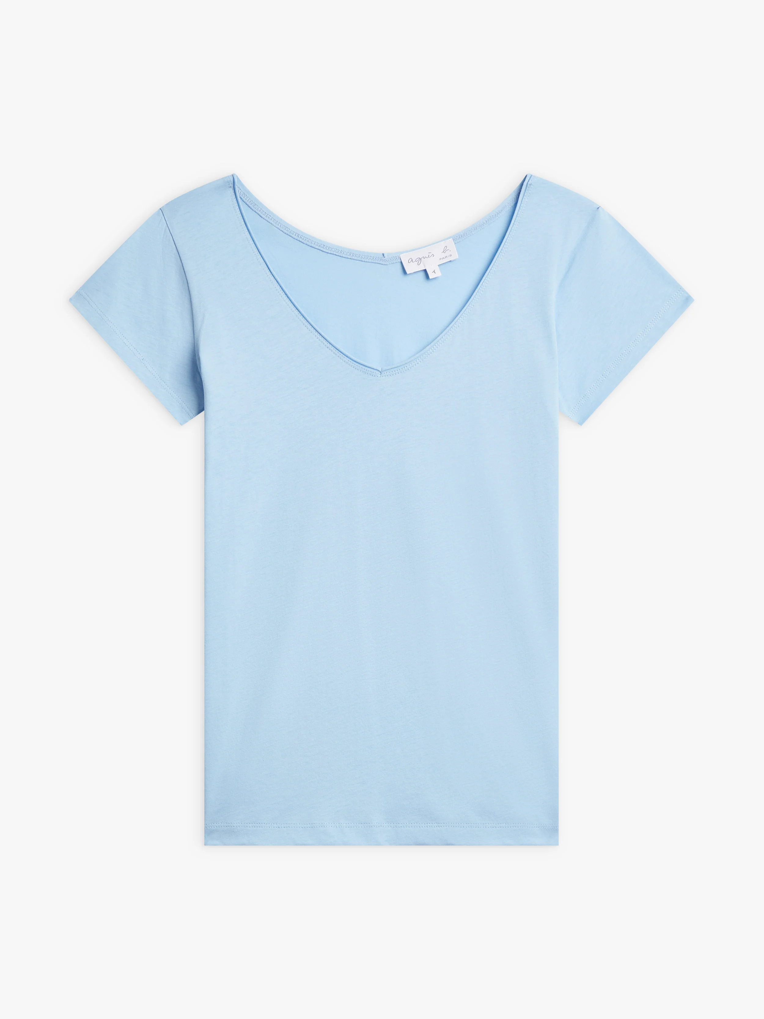T-Shirt Harpe En Jersey De Coton Bleu - Femme - Image 2