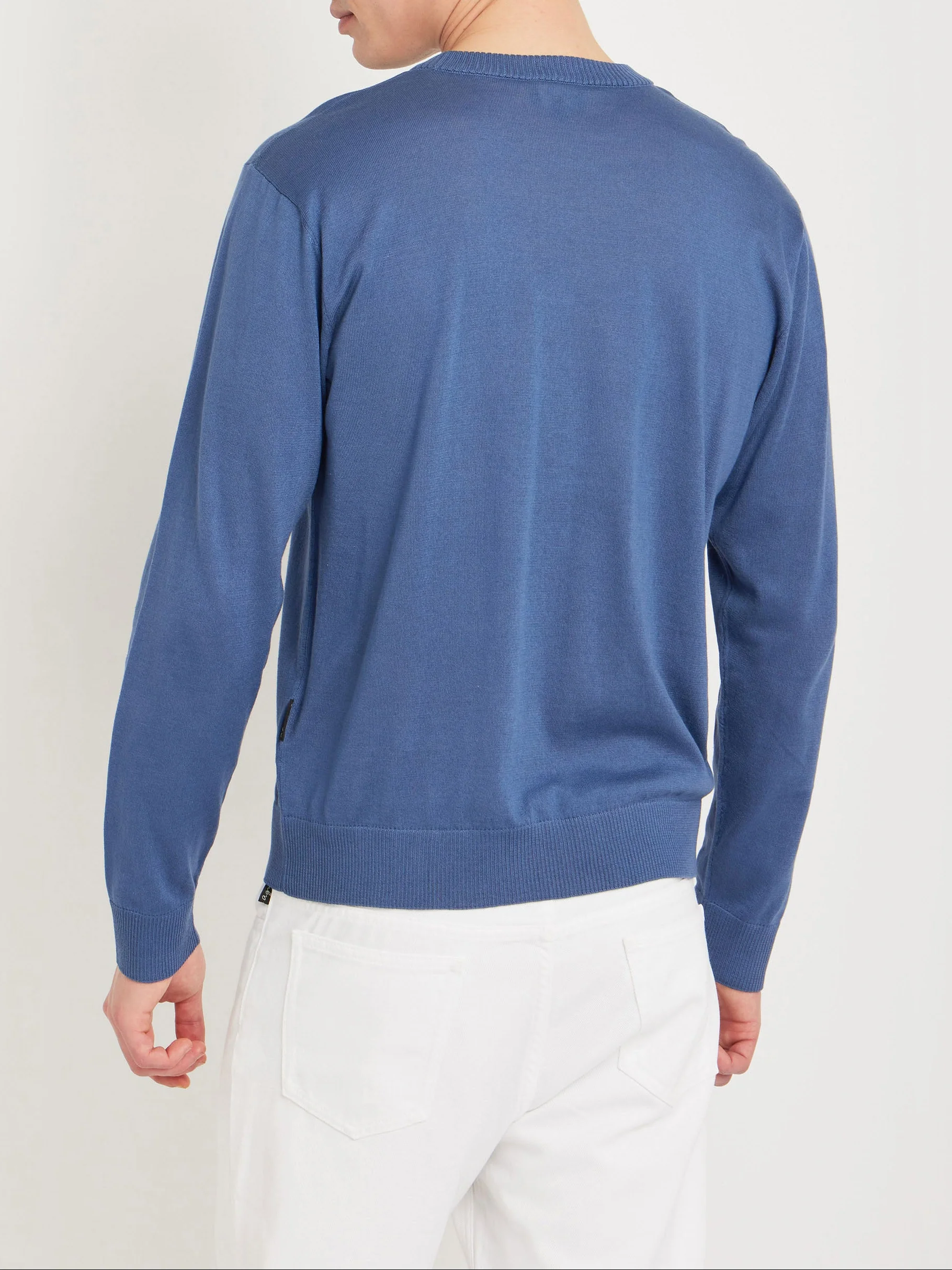 Pull Parker En Coton Bleu - Homme - Image 4