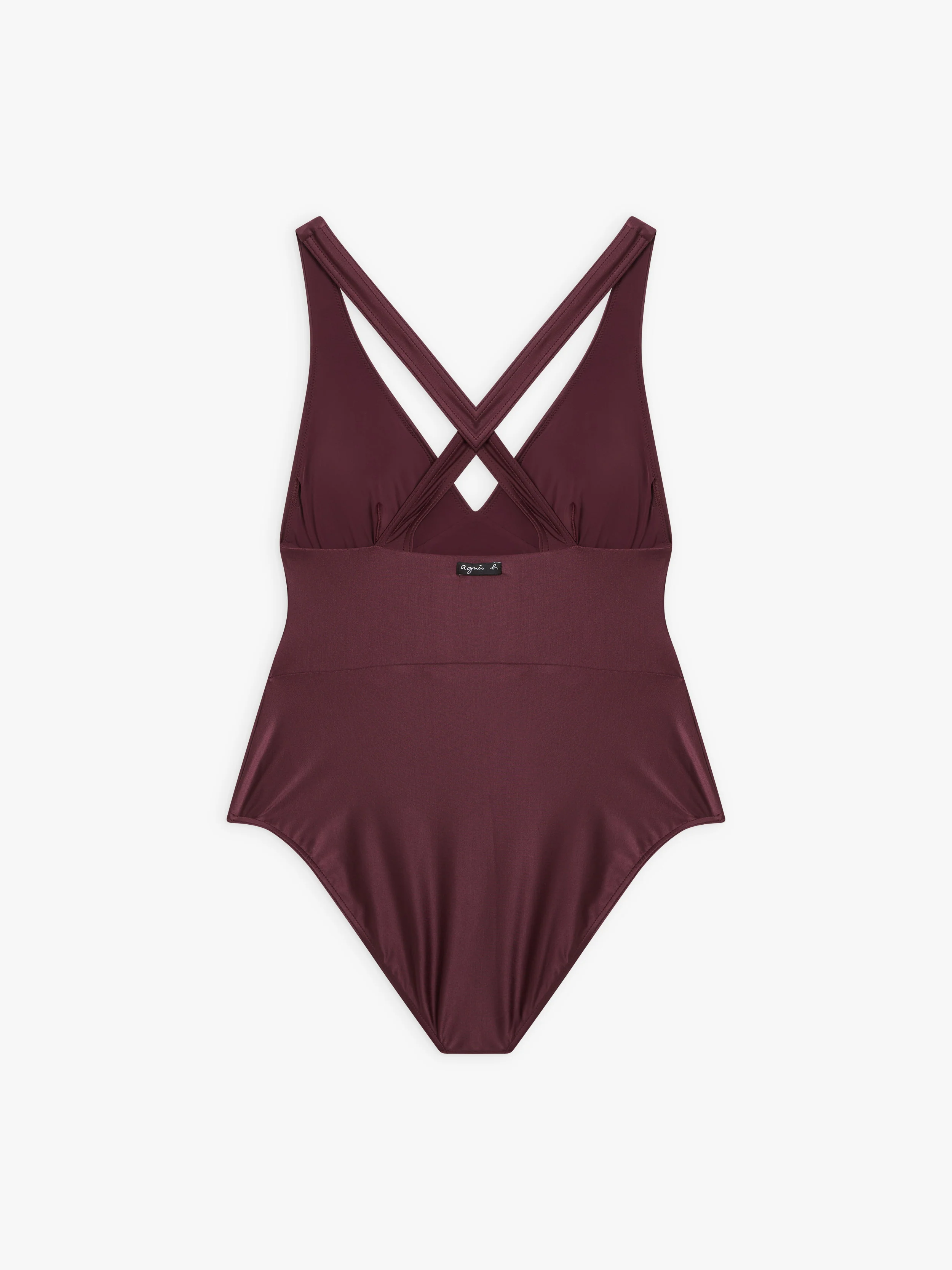 Maillot De Bain Une Pièce Amele Bretelles Croisées Rouge Porto - Femme - Image 2