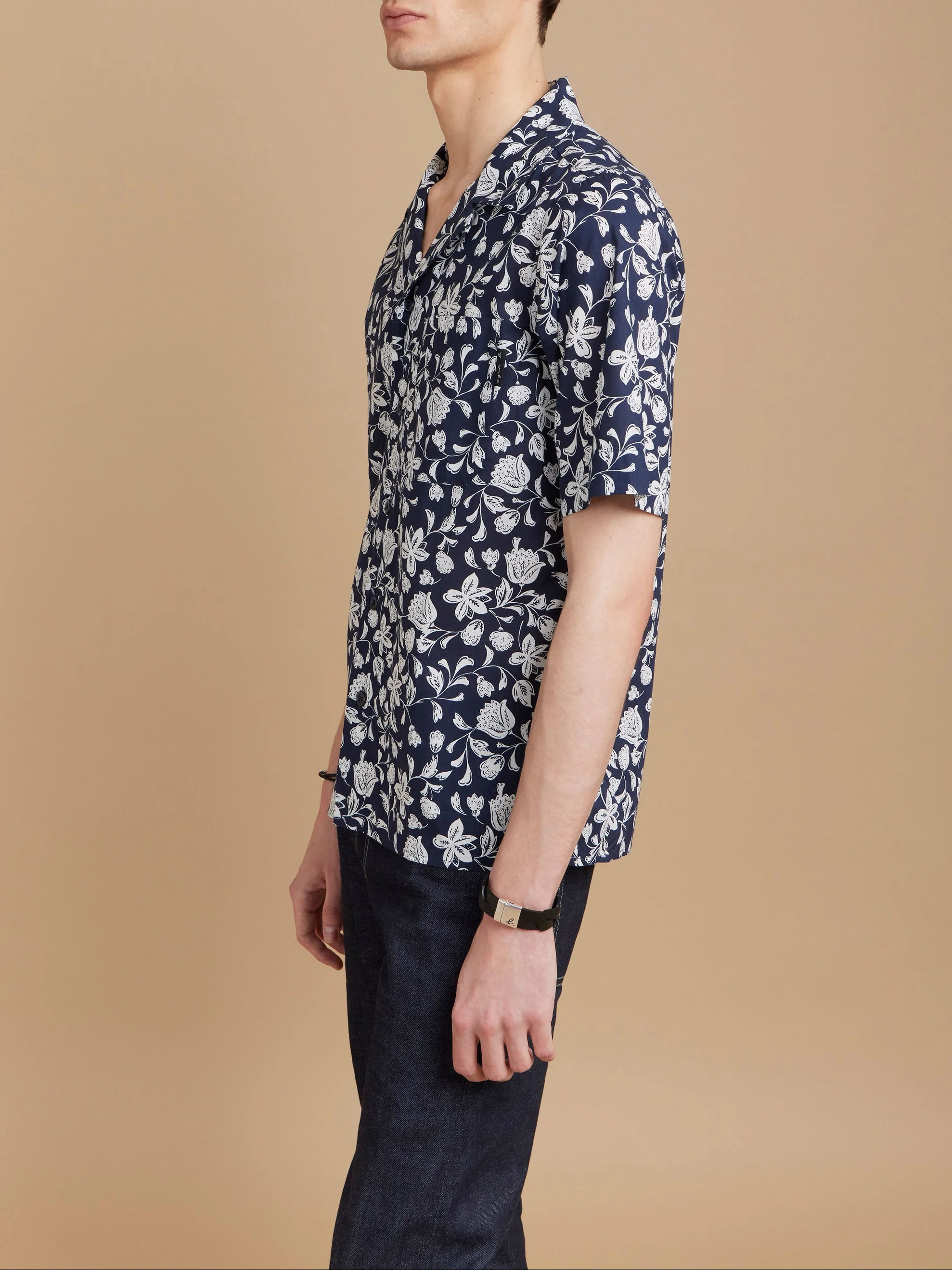 Chemise Magnum En Coton Bleu Imprimé Fleurs - Homme - Image 3