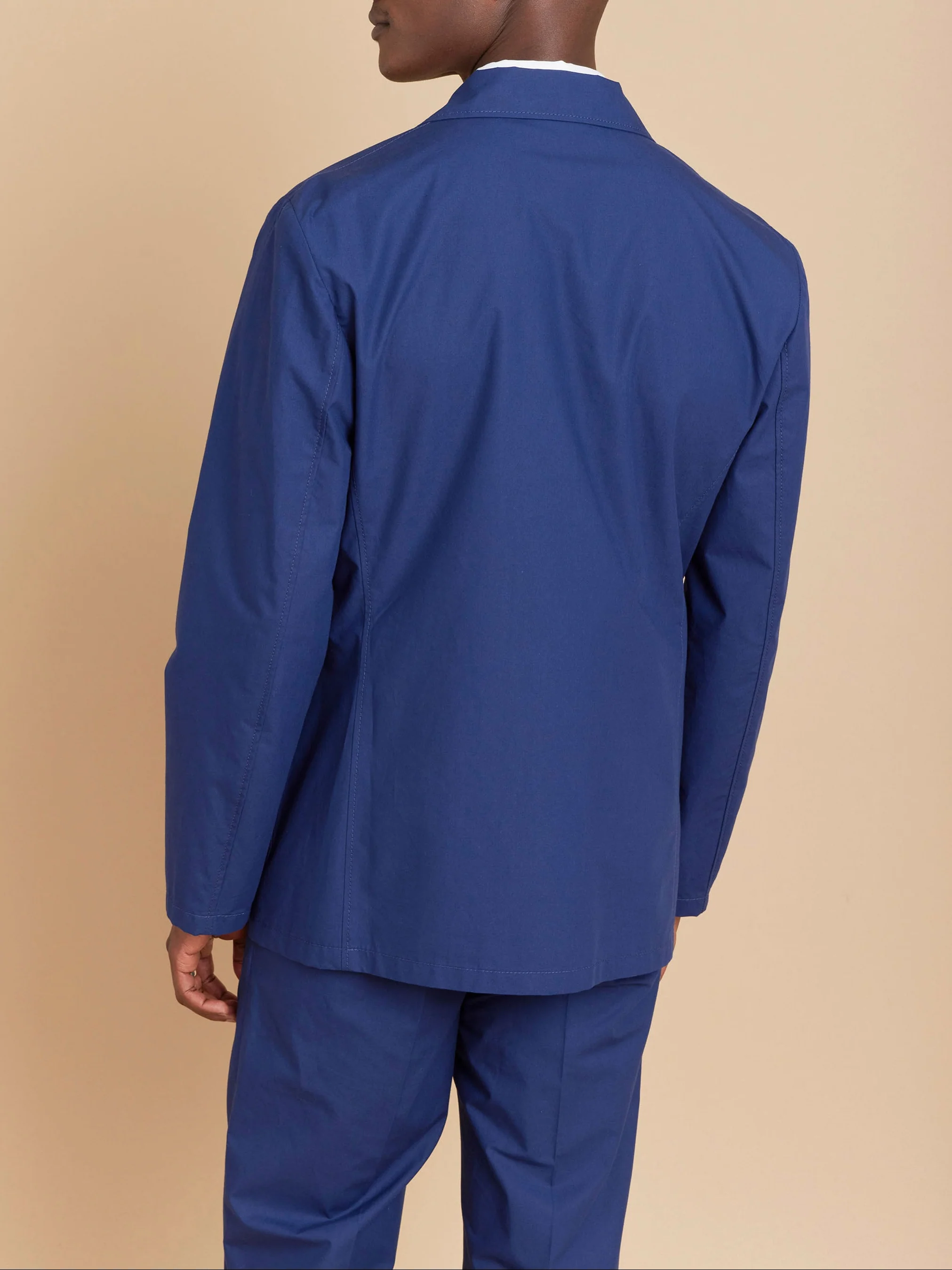 Veste Camiza En Coton Déperlan Bleu - Homme - Image 3