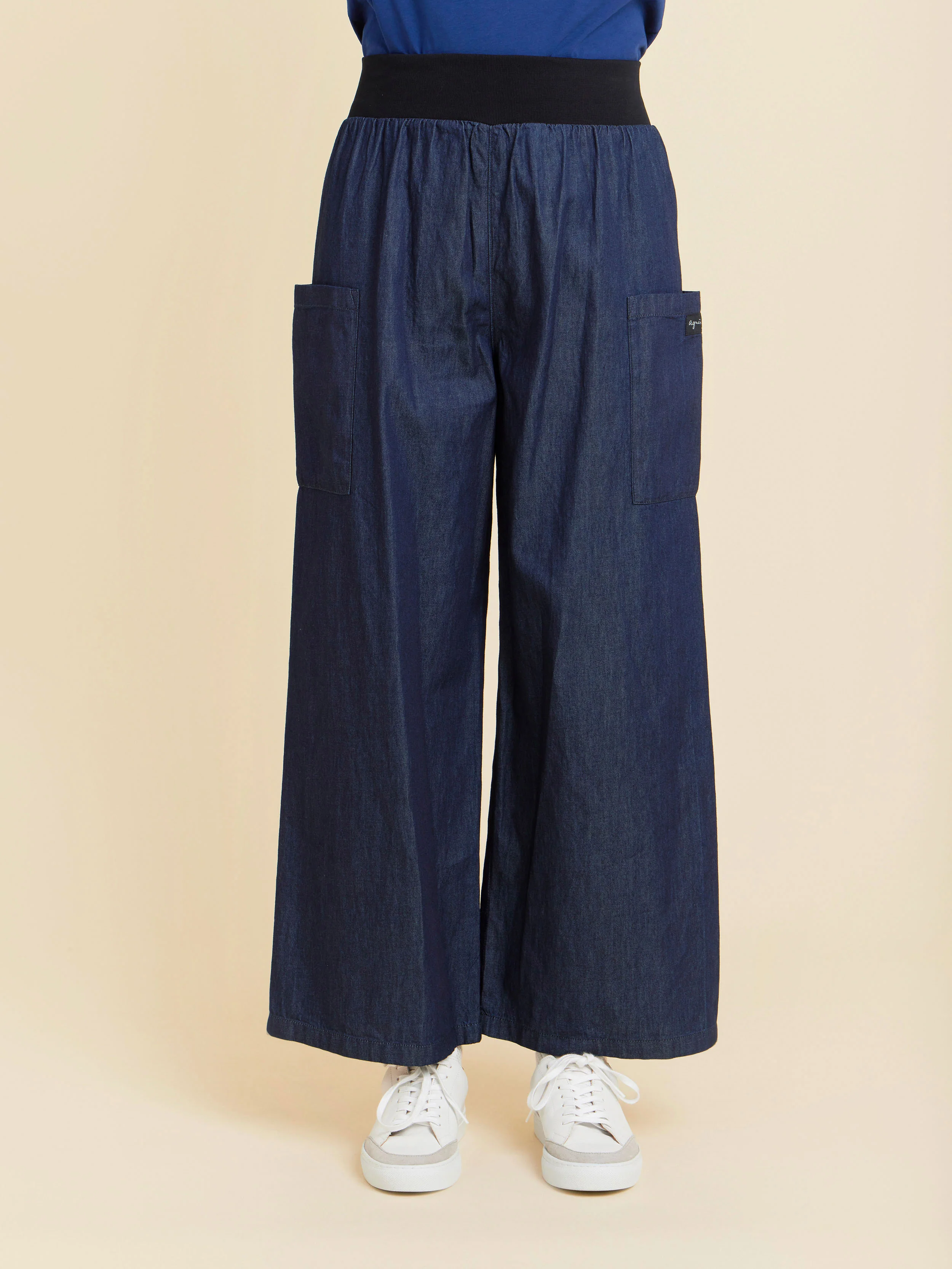 Pantalon Matis Court En Coton Denim Bleu Générique - Femme - Image 5