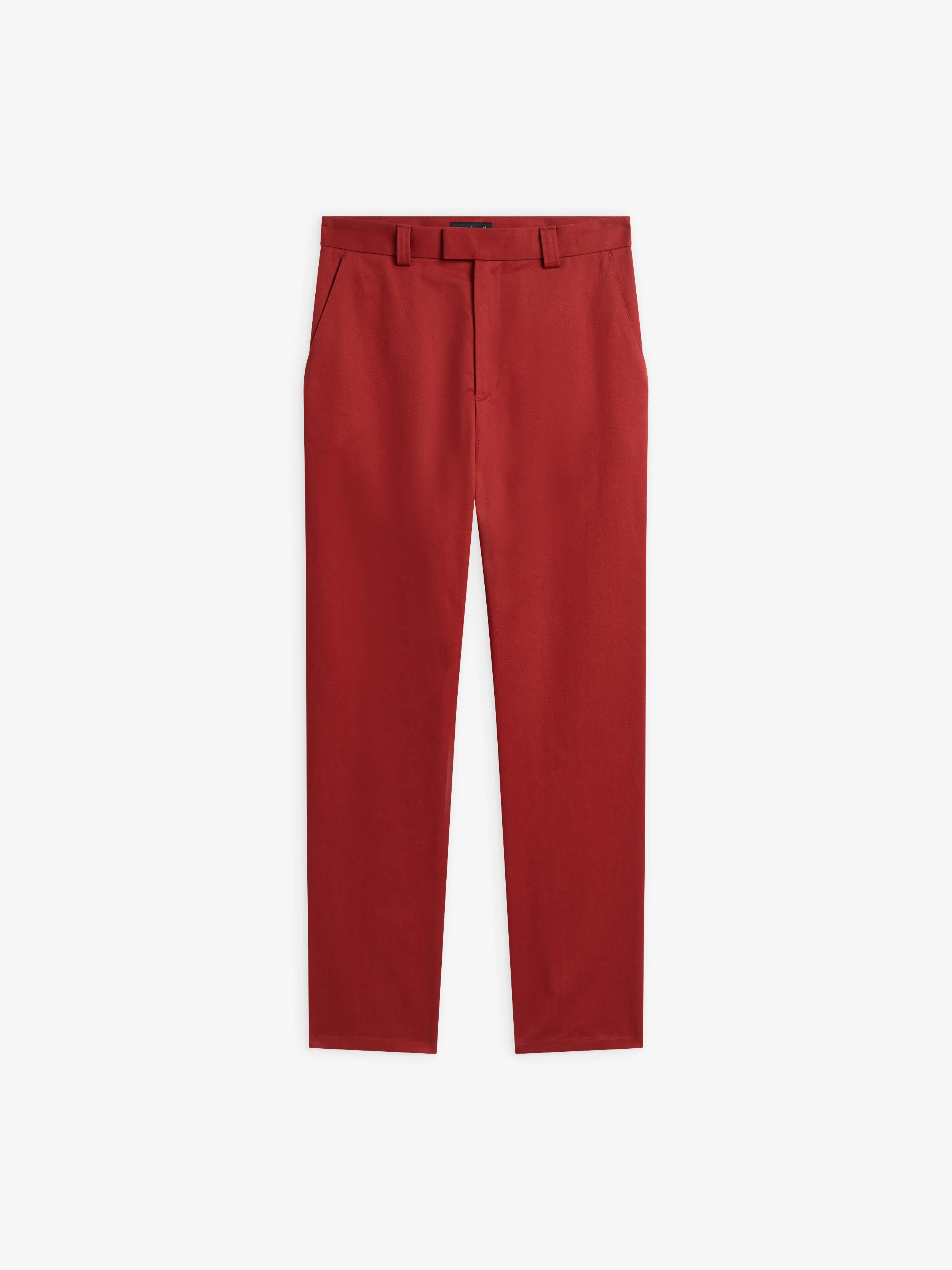 Pantalon Jam Droit En Coton Rouge Roussillon - Femme - Image 2