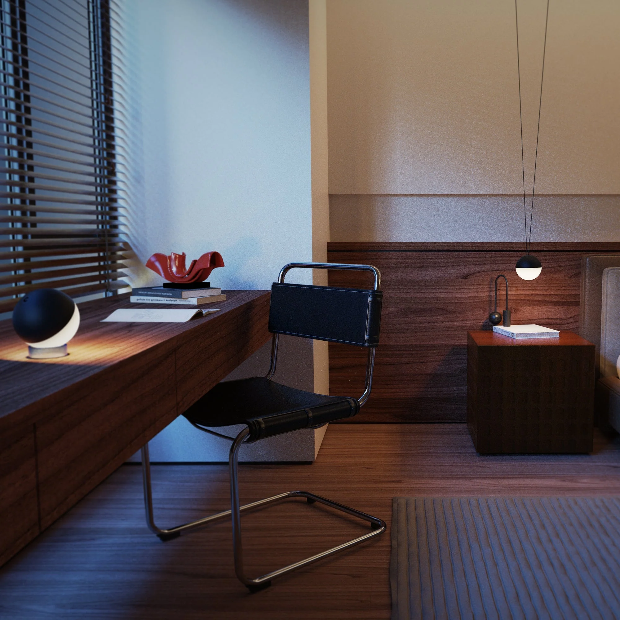 Lampe De Table Sans Fil - Albedo Black