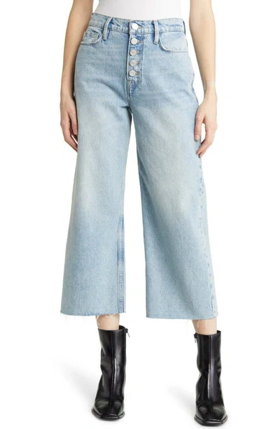 Pantalon Ali Wide Crop Raw After Exposed Buttons - Bilson