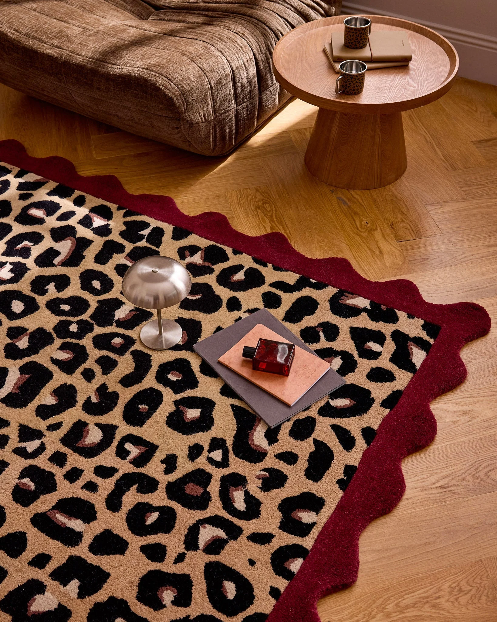 Pantone x Nazar - Tapis Âme Fauve En Laine Motif Léopard - Image 4