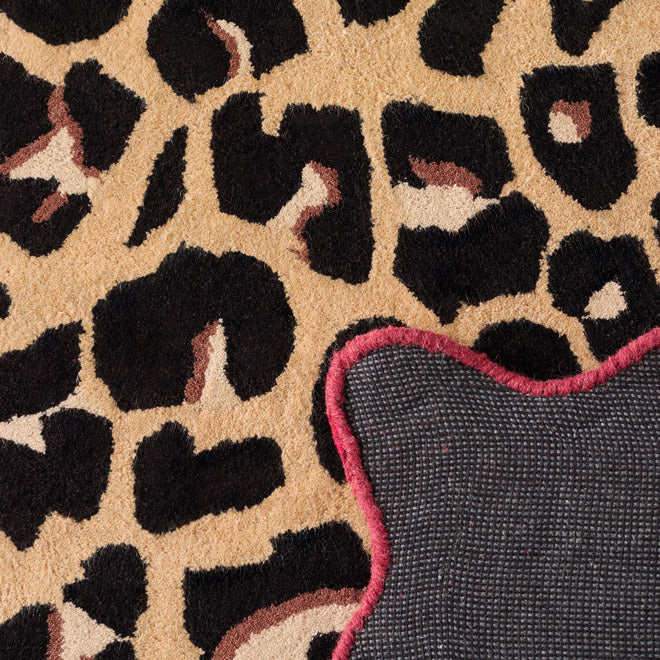 Pantone x Nazar - Tapis Âme Fauve En Laine Motif Léopard - Image 7