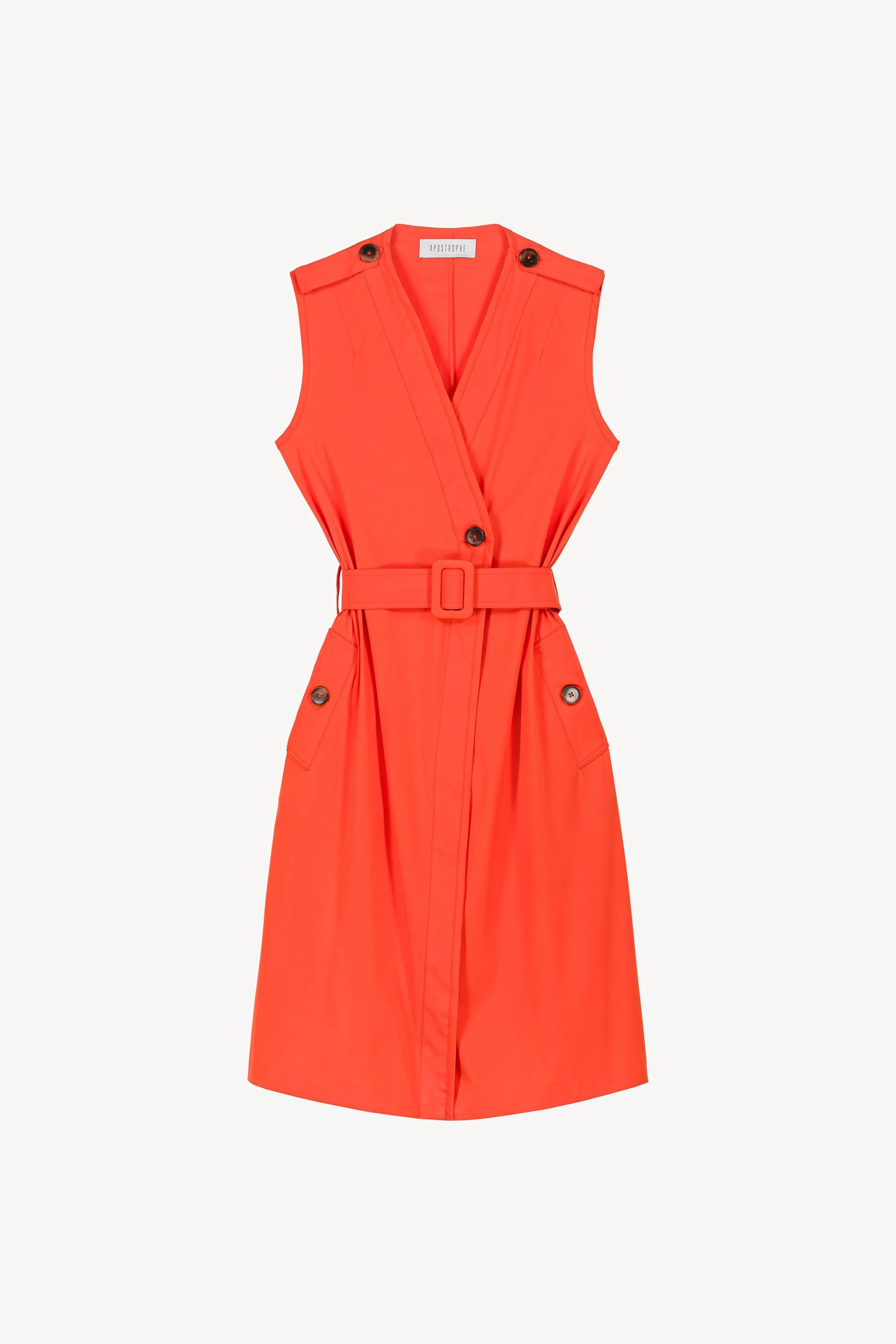 Robe Sans Manches Portefeuill