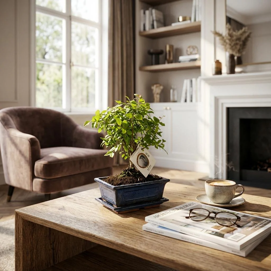 Plante D'Intérieur - Arbre Bonsaï Et Pot En Céramique - Image 5