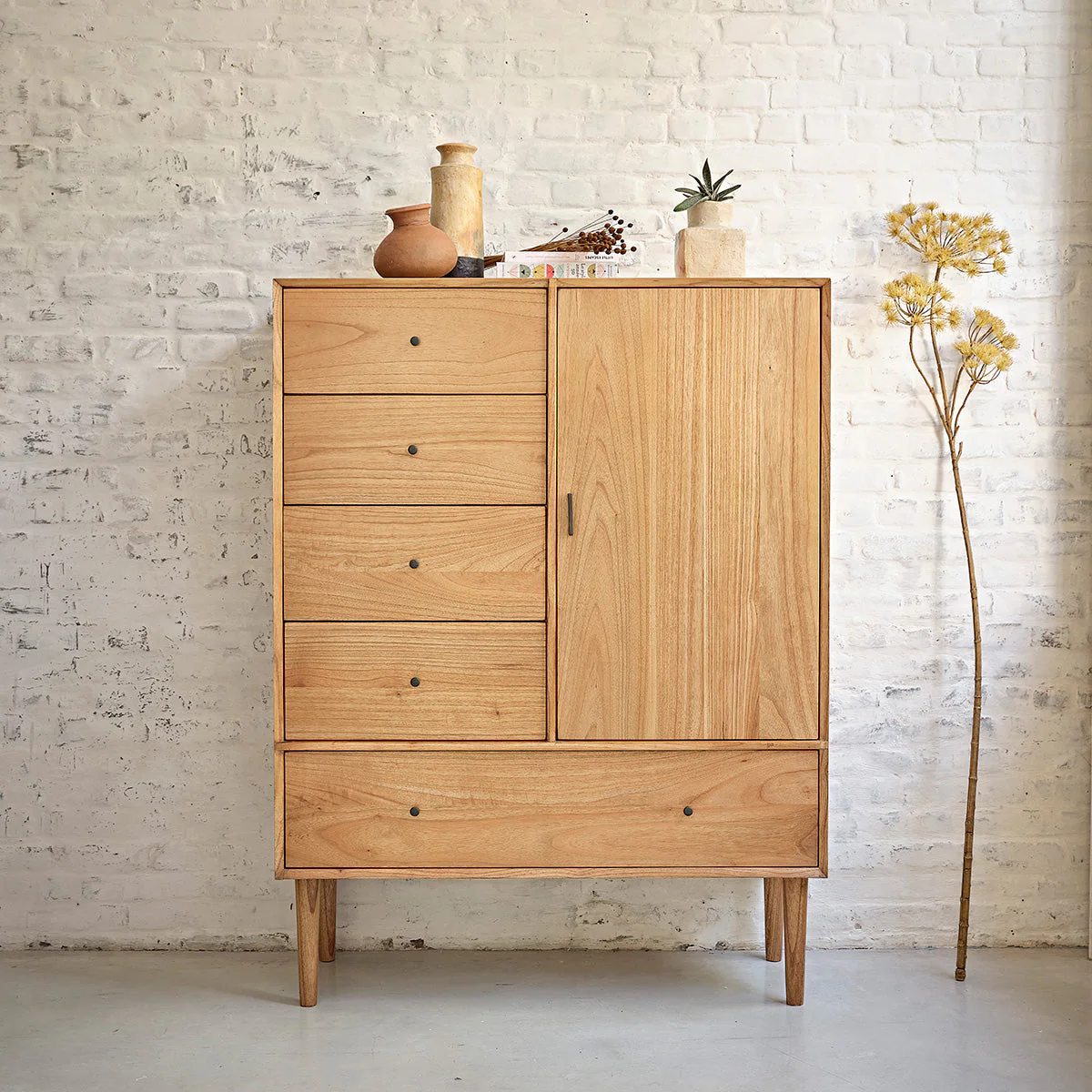 Armoire Pia - Mindi - Naturel