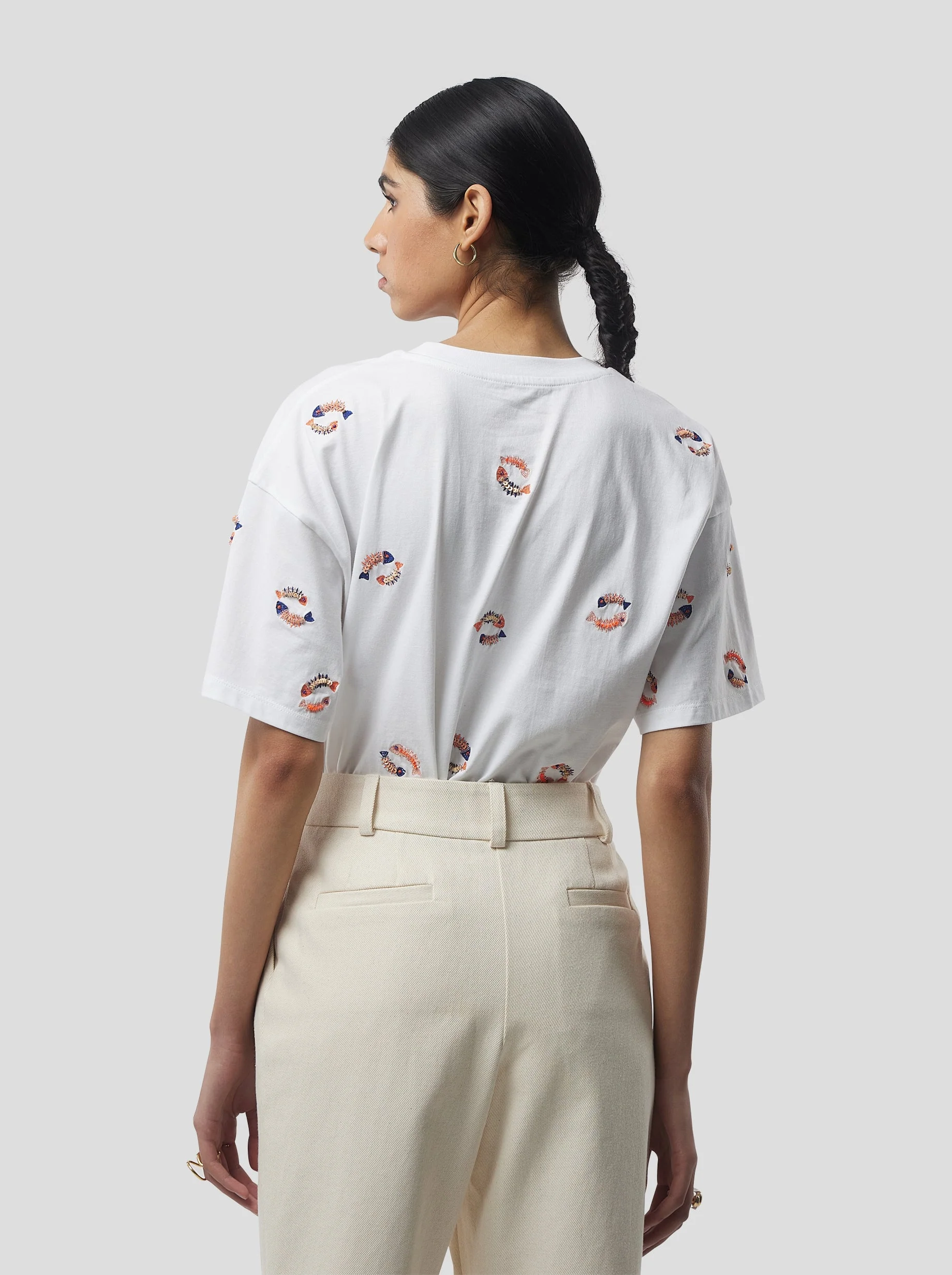 Fishbone Atlas T-shirt in white - Image 4