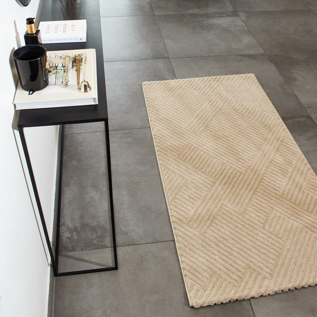 Tapis Bianca 160 - Motif Graphique - Beige - Intérieur - Image 11