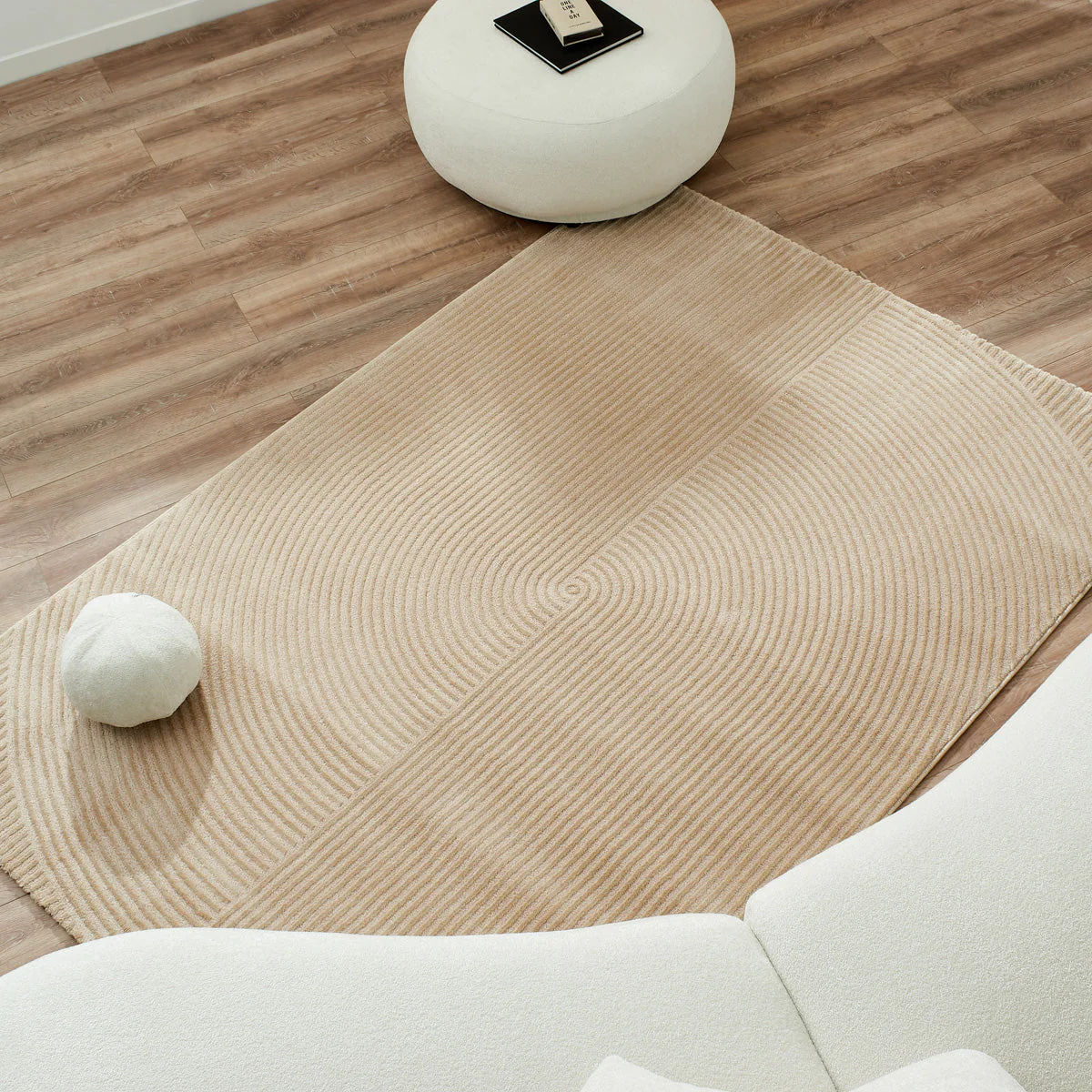 Tapis Bianca 159 - Motif Graphique - Beige - Intérieur - Image 3