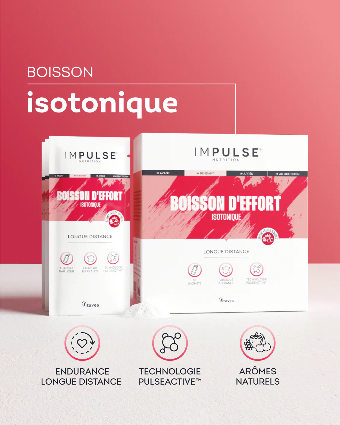 Boisson D'Effort Isotonique Saveur Fruits Rouges - Image 2