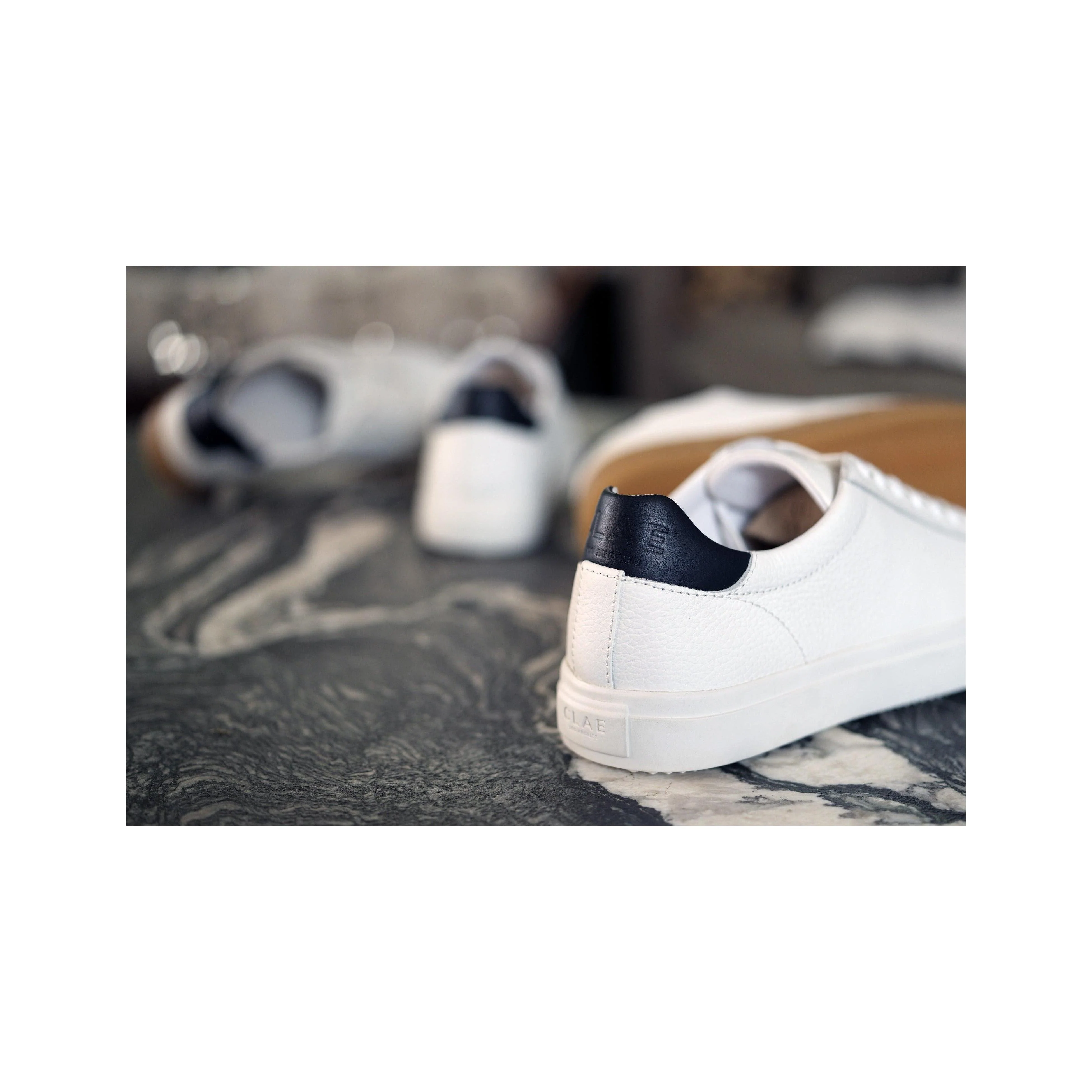 Basket Bradley Venice - White Leather Navy - Image 8