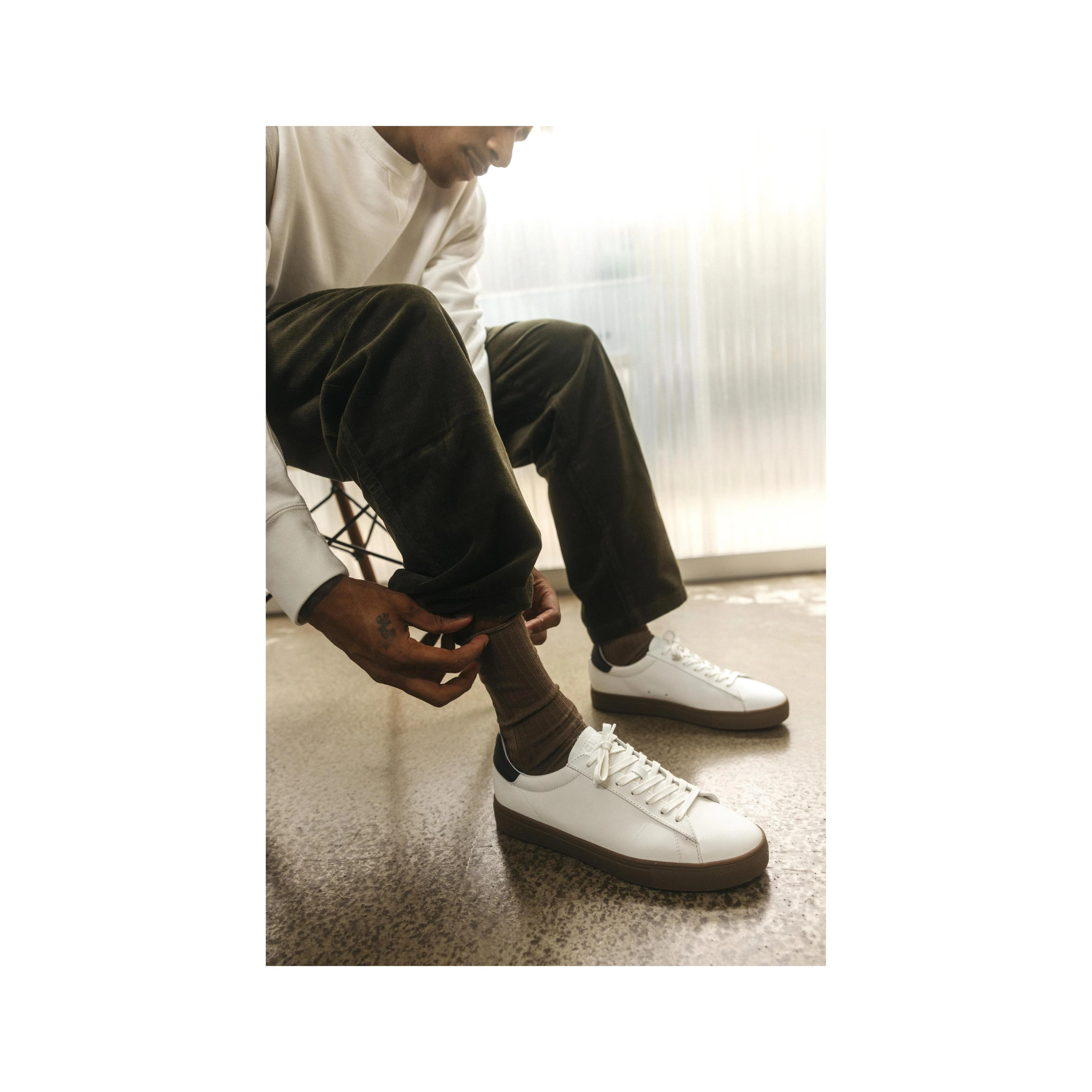 Basket Bradley - White Black Dark Gum - Image 2