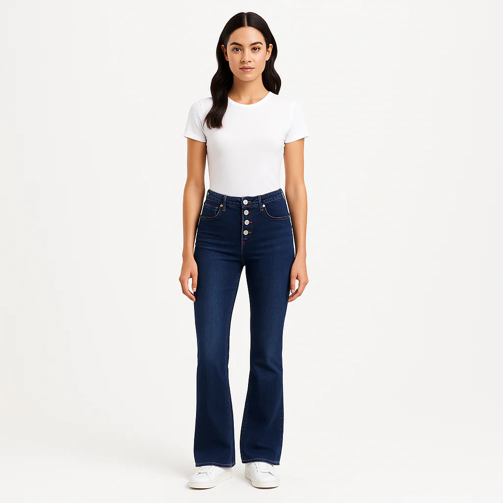 Pantalon Braided Waistband Le High Flare - Istanbul