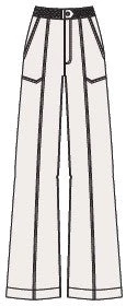 Pantalon Braided Waistband Wide Leg - Au Natural Clean - Image 3