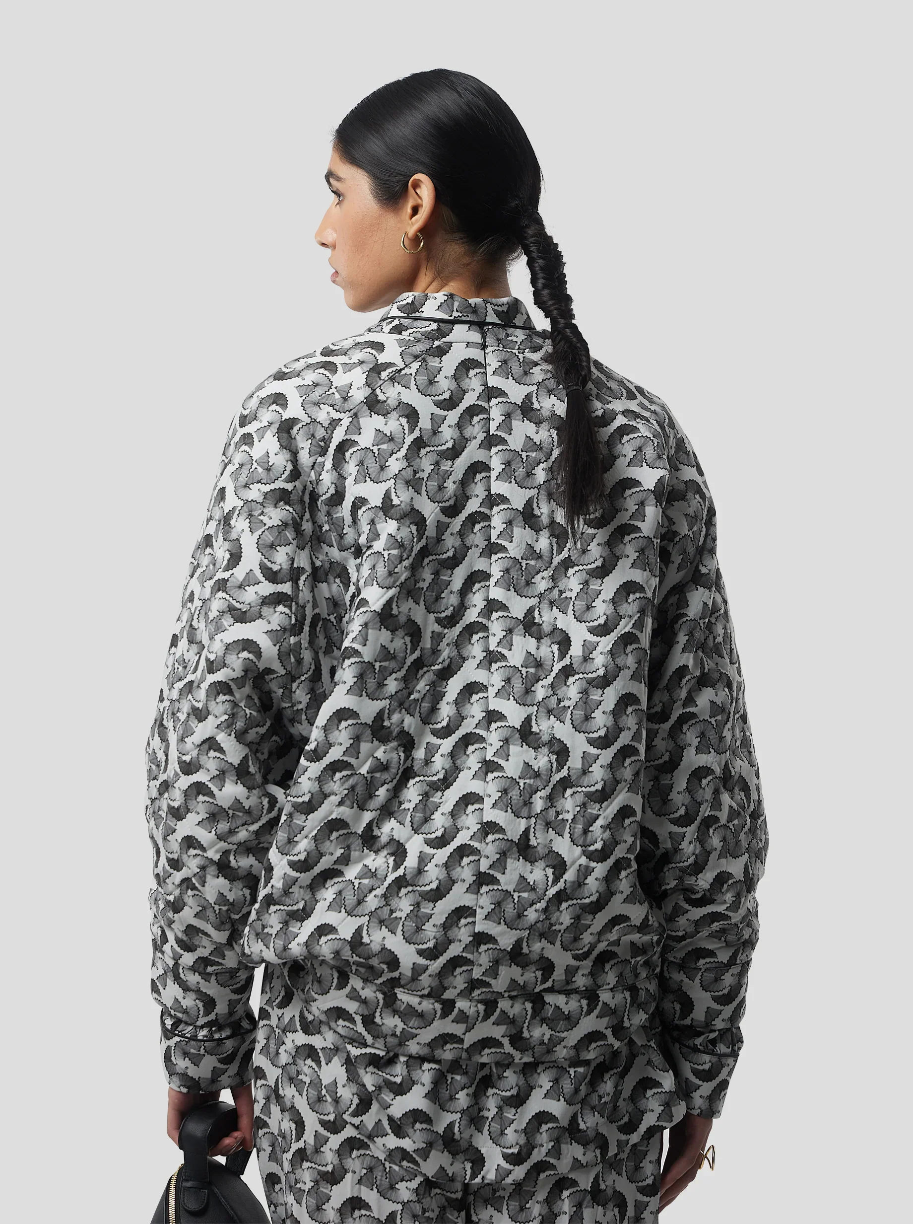 Brooklyn Jumper in Lead shavings print - Image 8