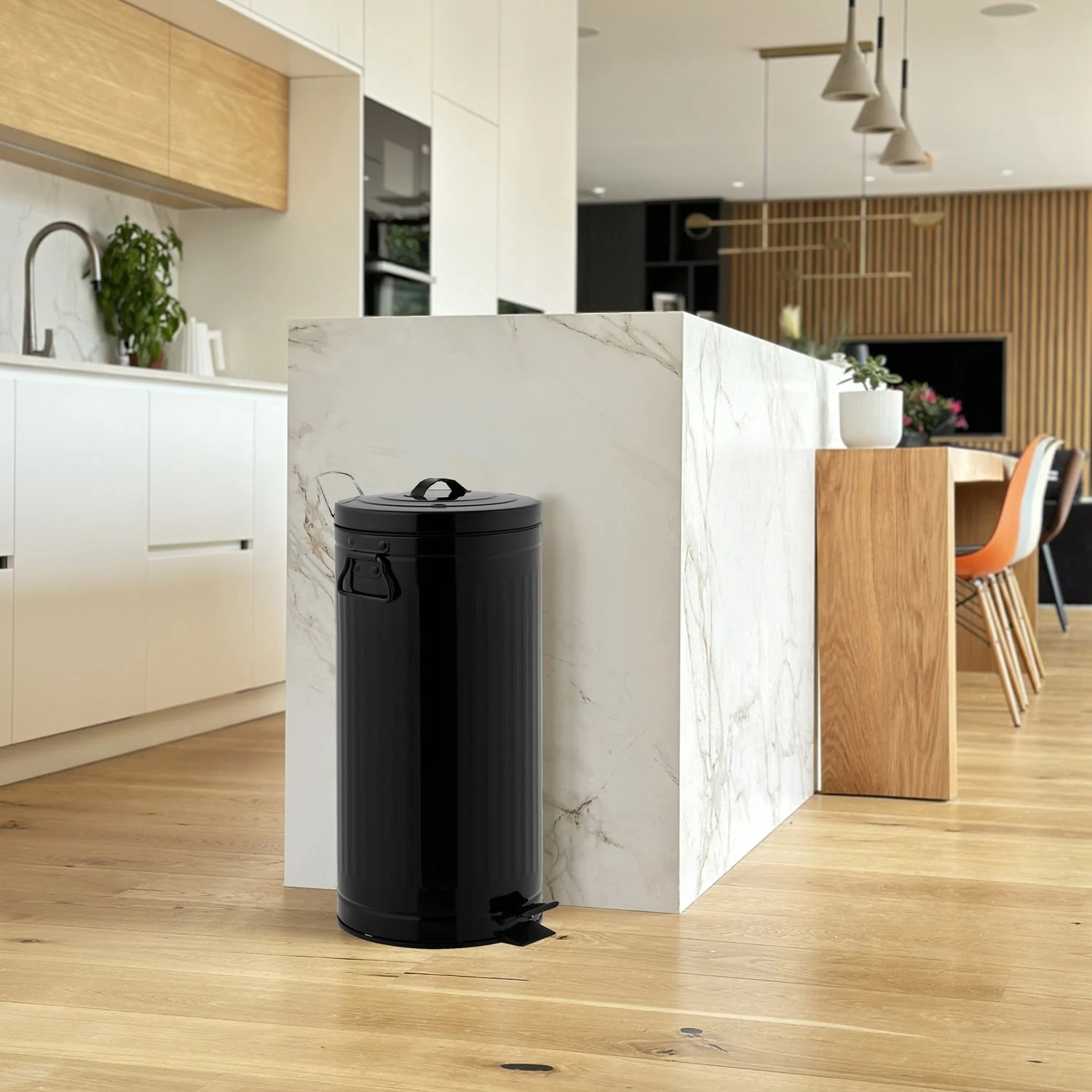 Poubelle Pedale Brooklyn 30L - Noir