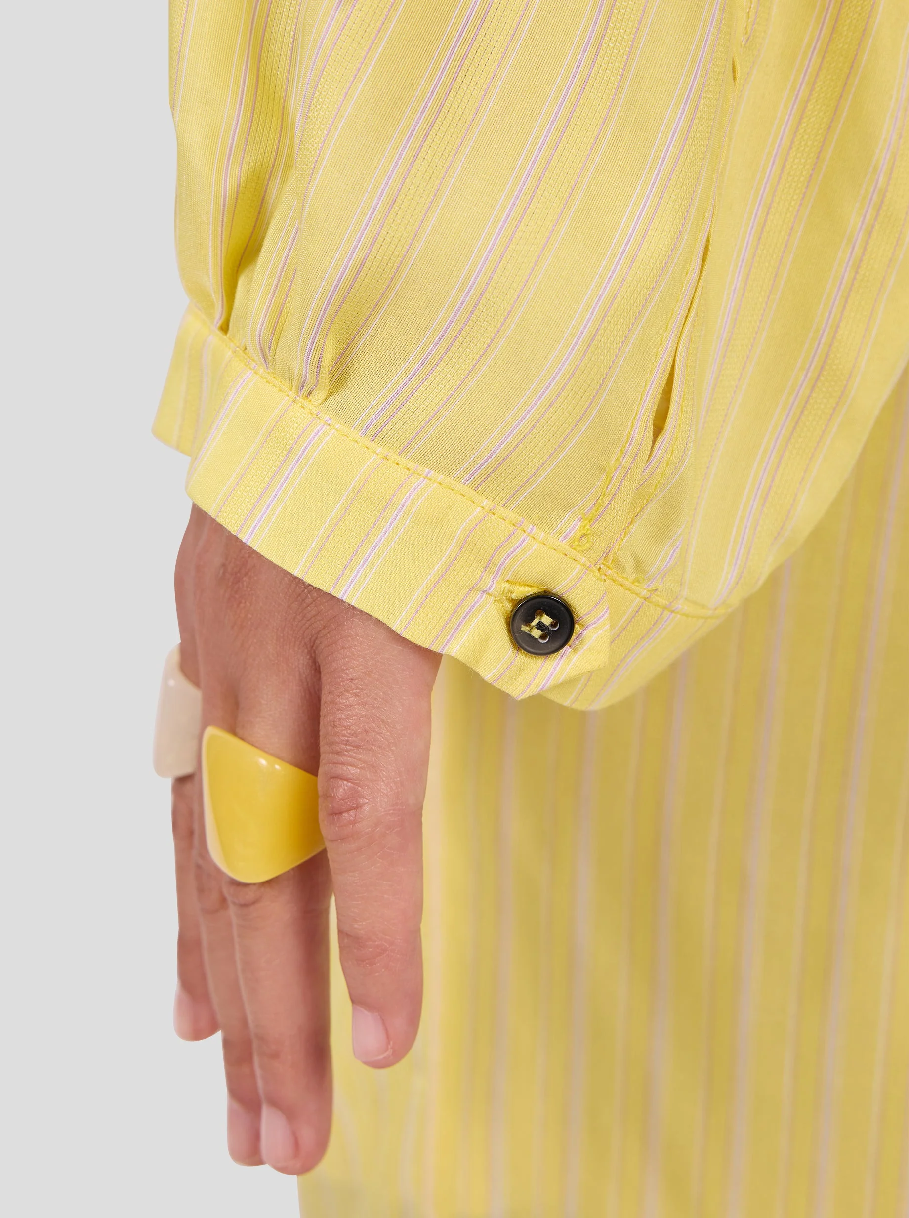 Buffalo Shirt in Limoncello Stripes - Image 10