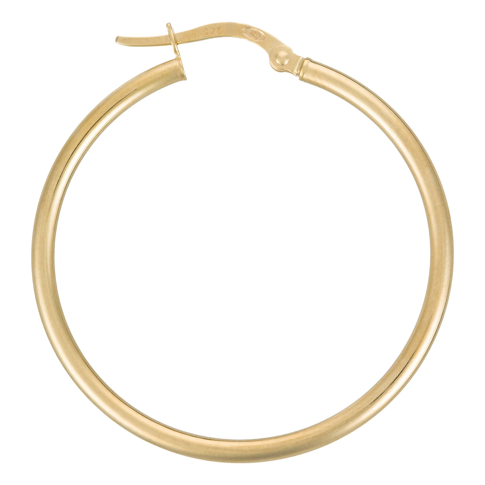 Créoles "Oro" - Diamètre 30 Mm Or Jaune 375/1000 - Image 4
