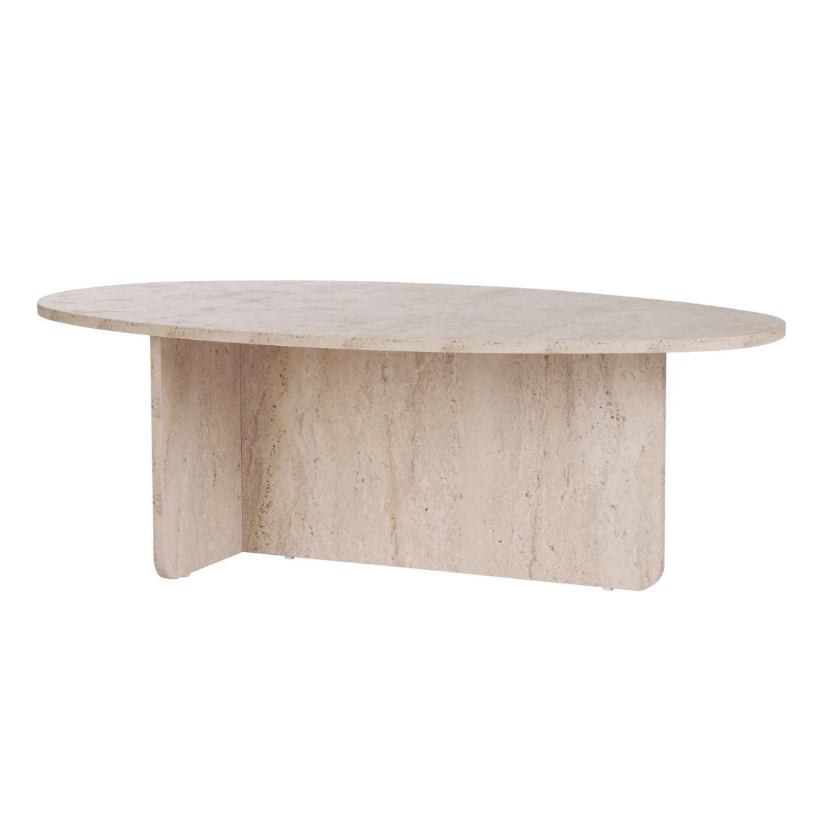 Anna - Table Basse Avec Plateau Ovale - Travertin - Image 5