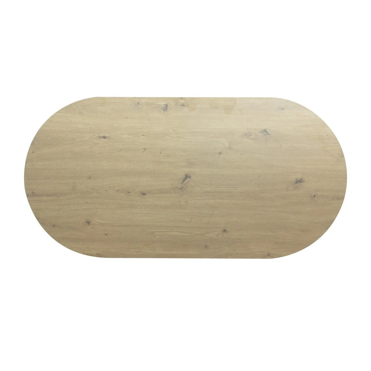 Talia - Table Basse Plateau Ovale Avec Pieds En Rotin Véritable - Bois Clair Et Rotin - Image 4