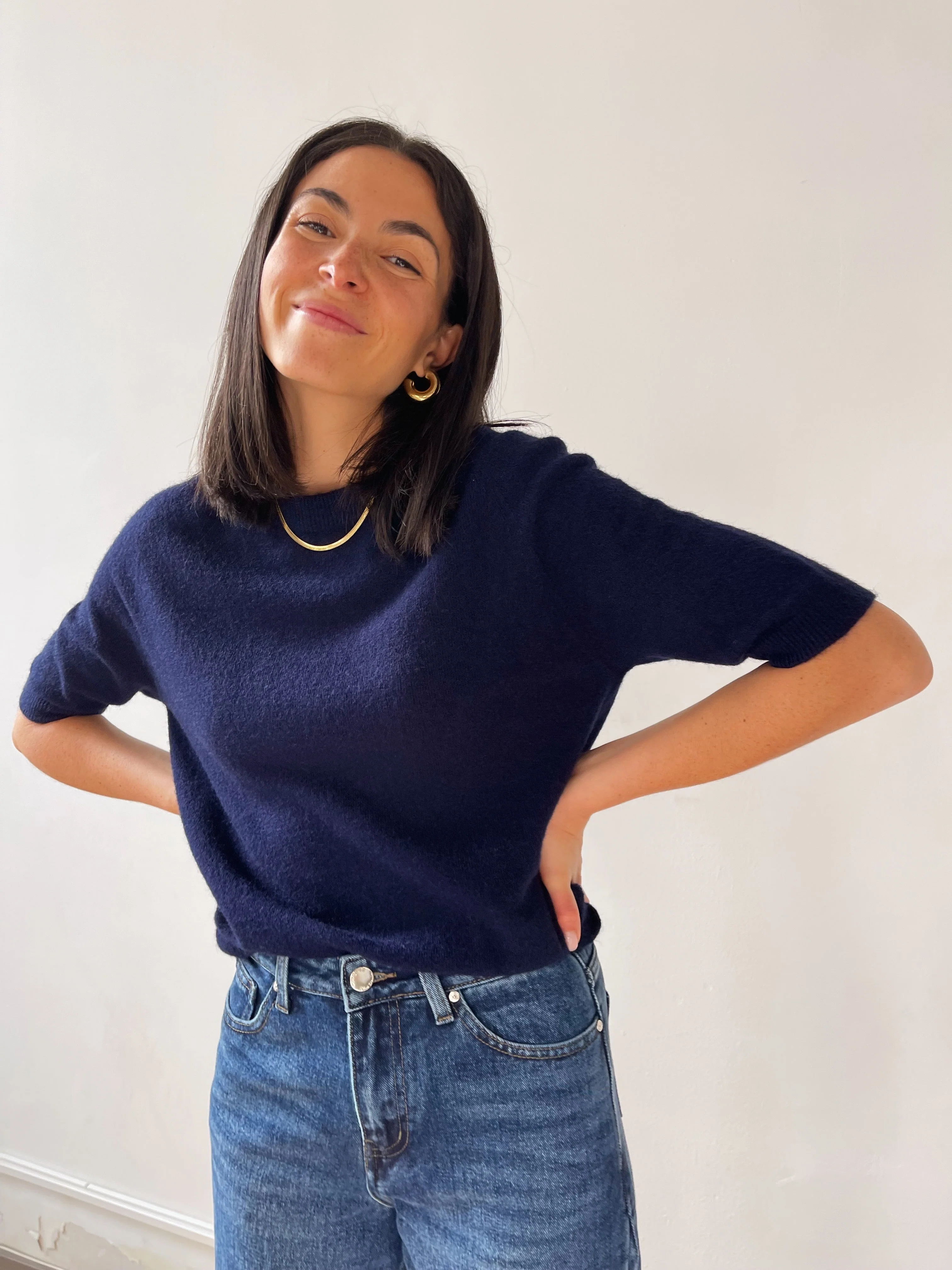 Top En Tricot Bleu Marine - Image 5