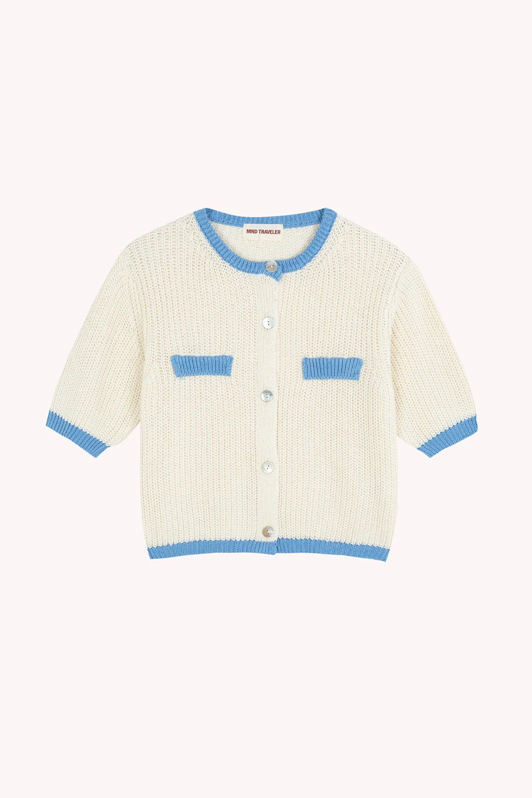 Cardigan En Coton Blanc Mia - Image 2