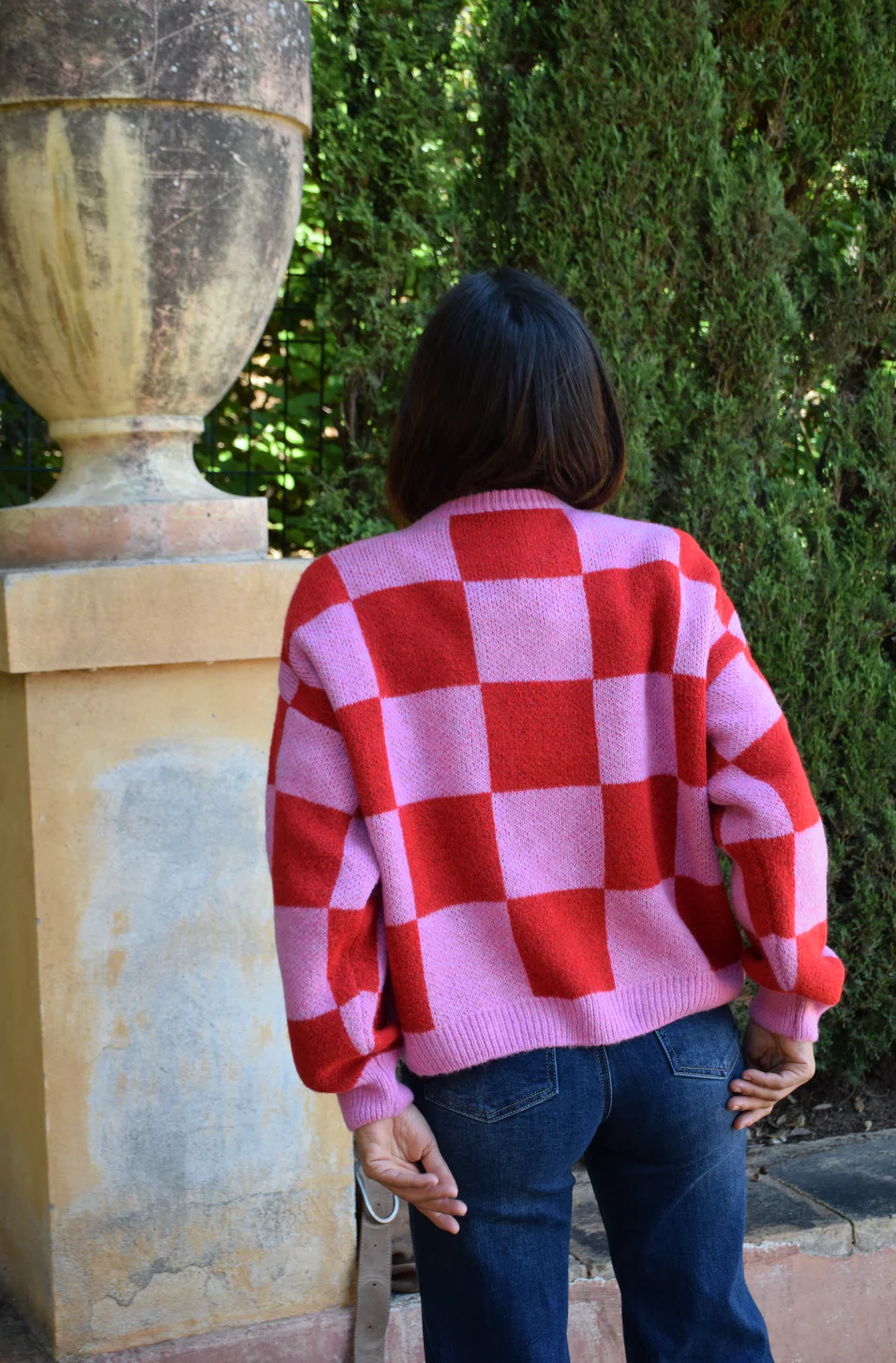 Cardigan Valentina Rojo Y Rosa - Image 7