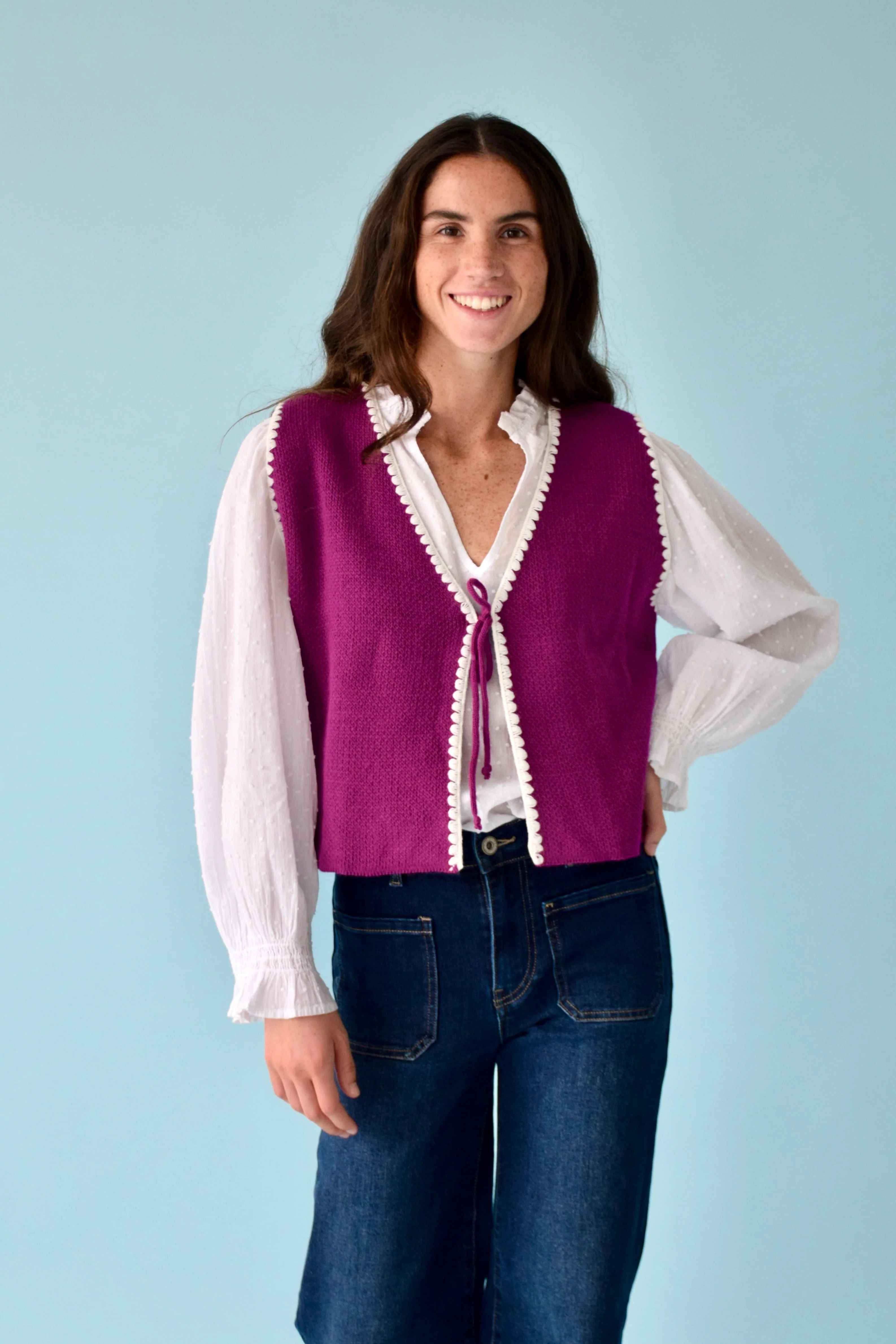 Gilet Punto Buganvilla