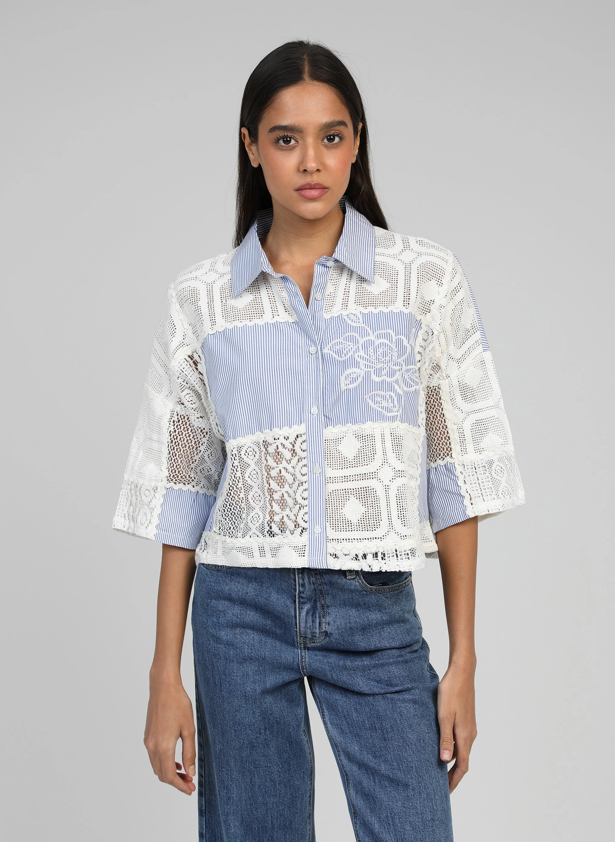 Chemise Salbama Bleu