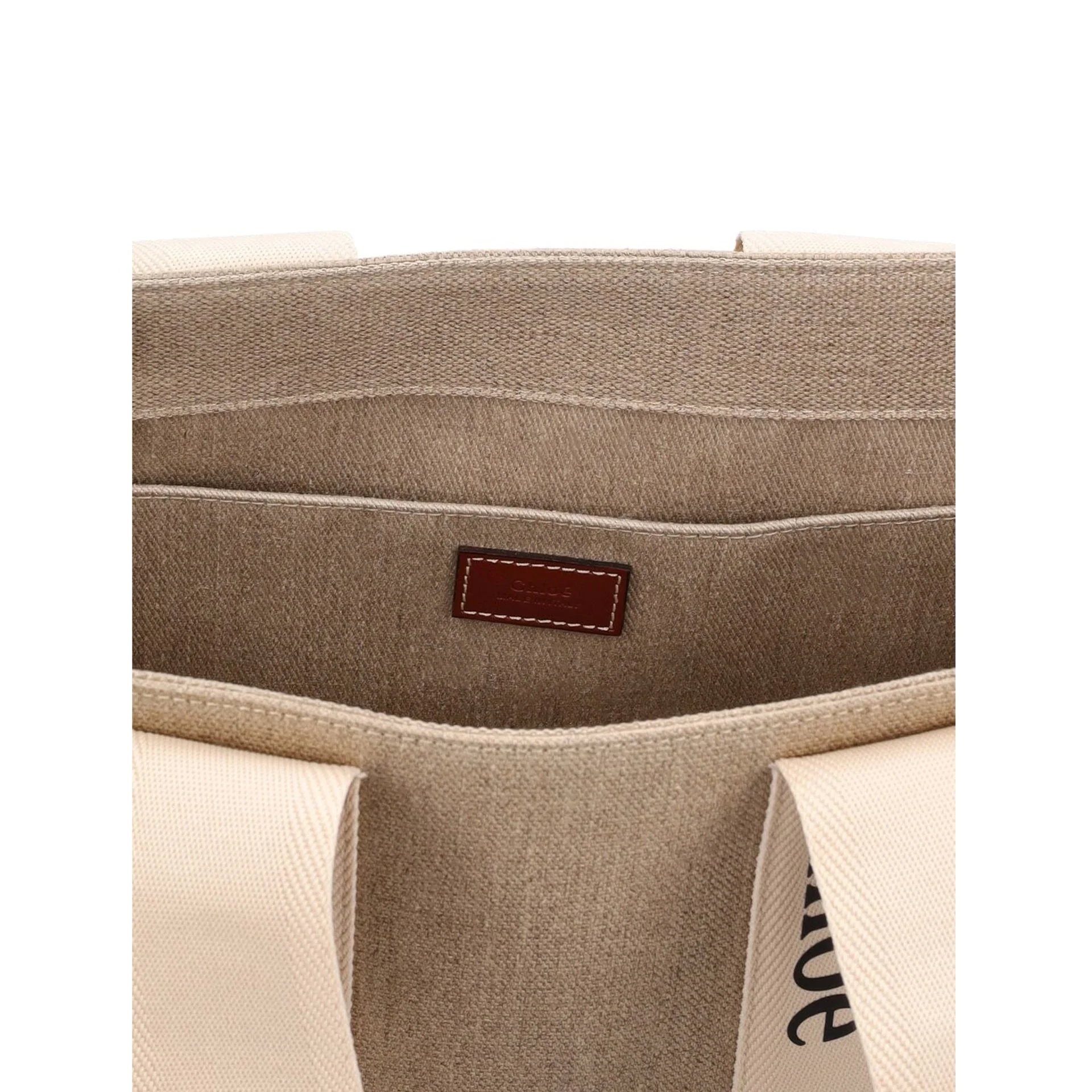 Tote Bag Chloe Woody Medium - Beige - Femme - Image 4