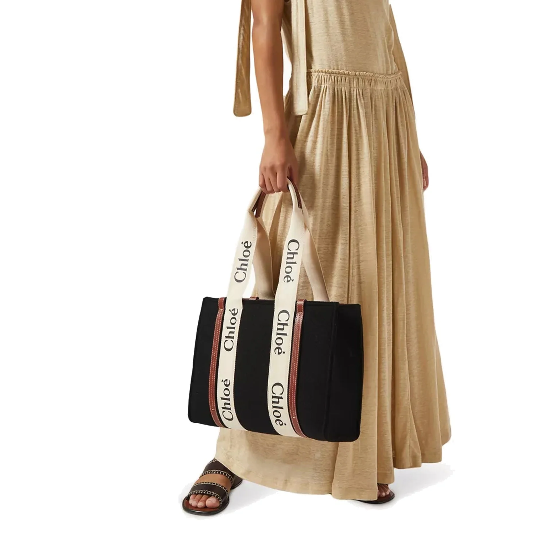 Tote Bag Chloé Woody Medium - Black - Femme - Image 5