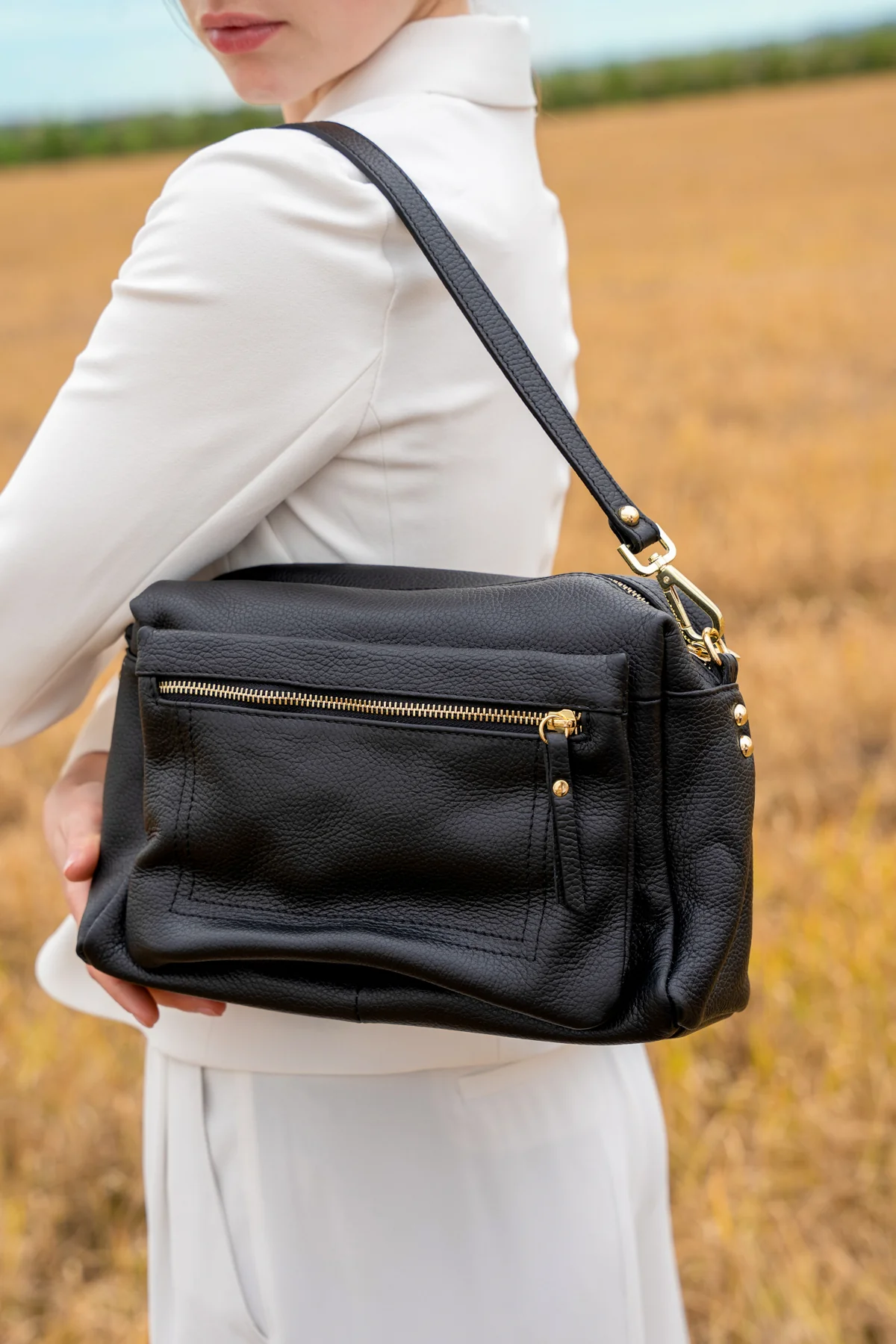 Sac À Bandoulière Layla - Noir - Image 9